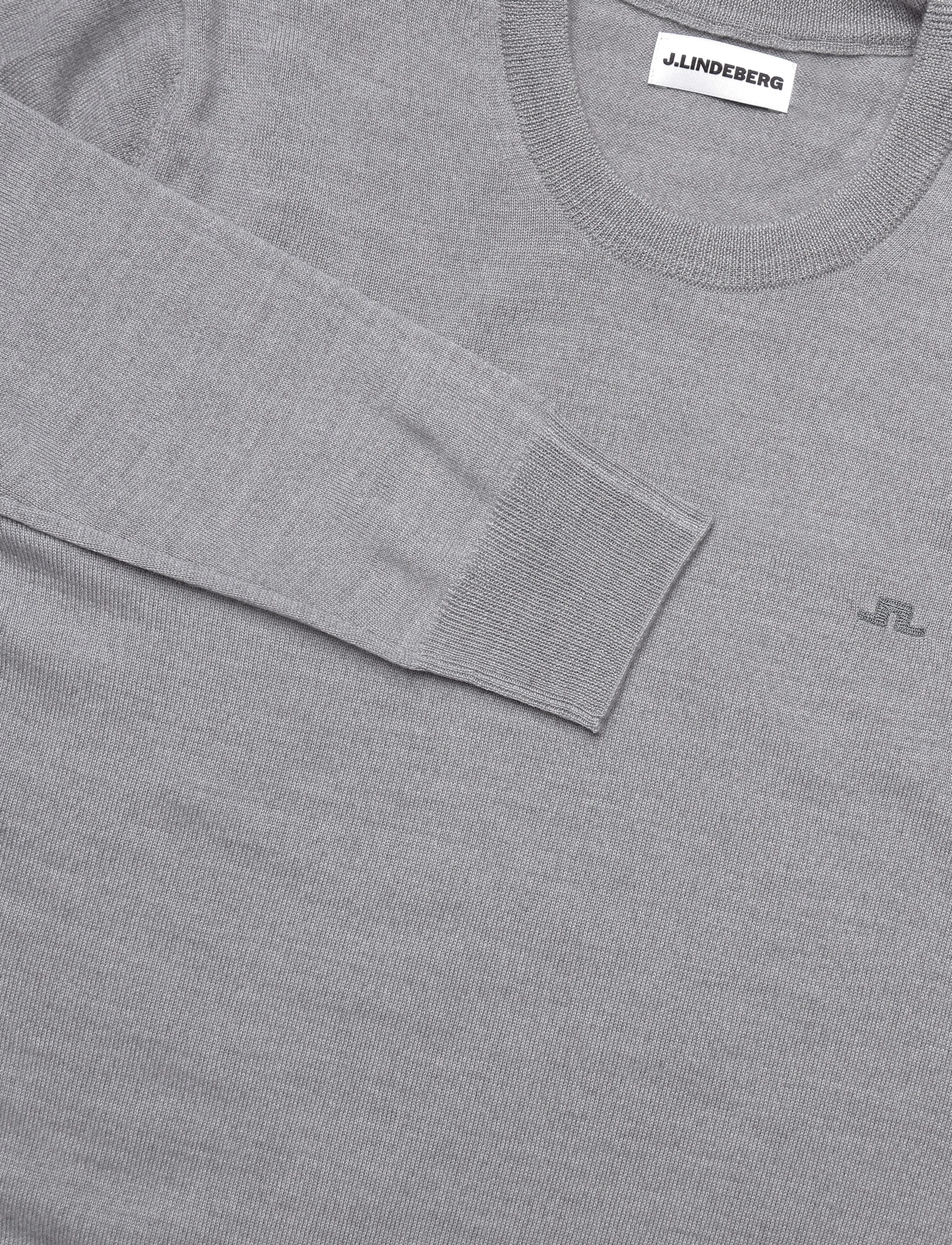 J. Lindeberg - KEANE MERINO CREW NECK - Ümara kaelusega - light grey melange - 2
