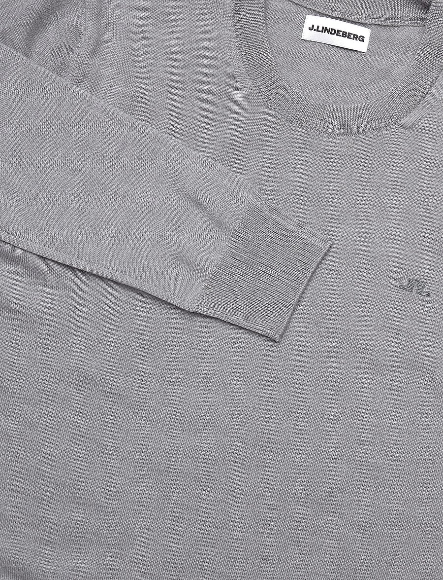 J. Lindeberg - KEANE MERINO CREW NECK - Ümara kaelusega - light grey melange - 2