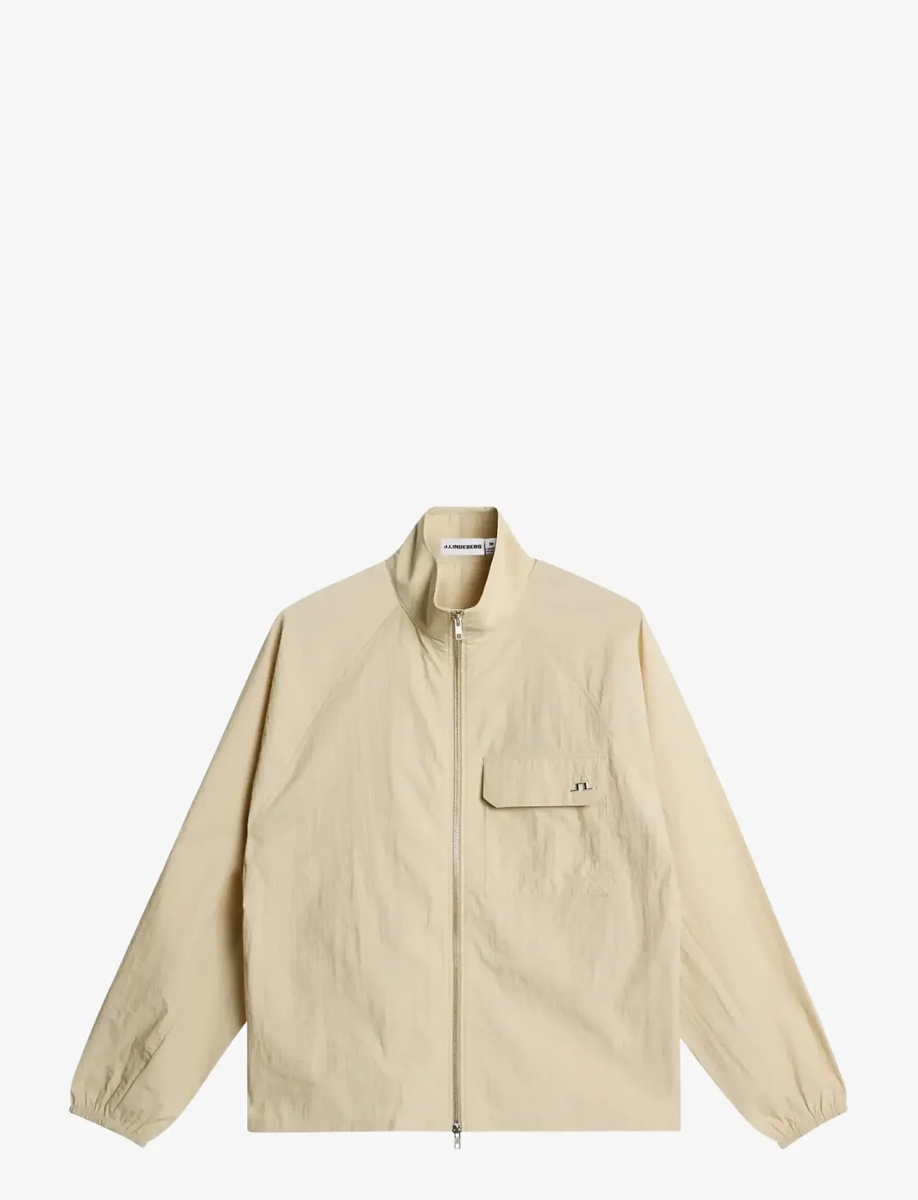 J. Lindeberg - Gian Crinkle Zip Overshirt - vindjakker - moonbeam - 0