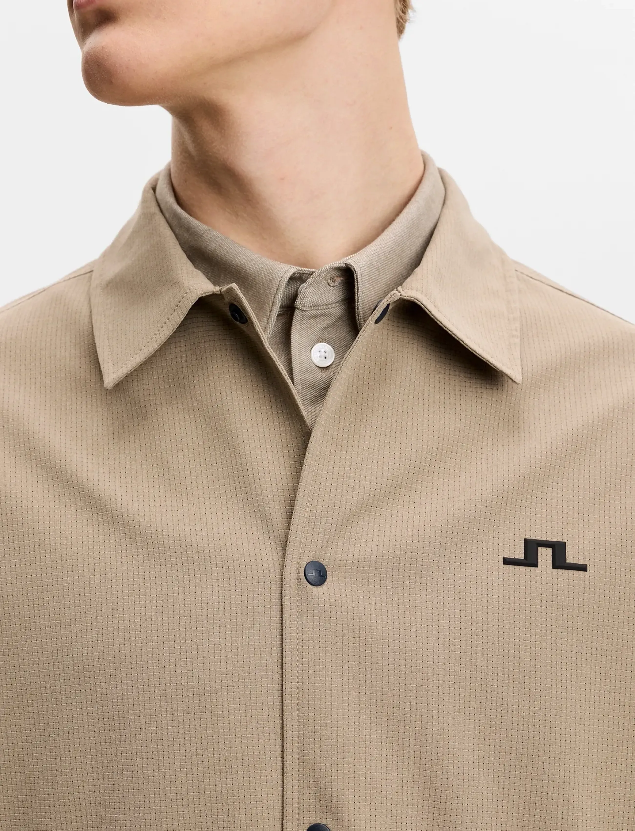 J. Lindeberg - Dex Coach Overshirt - rõivad - brindle - 4
