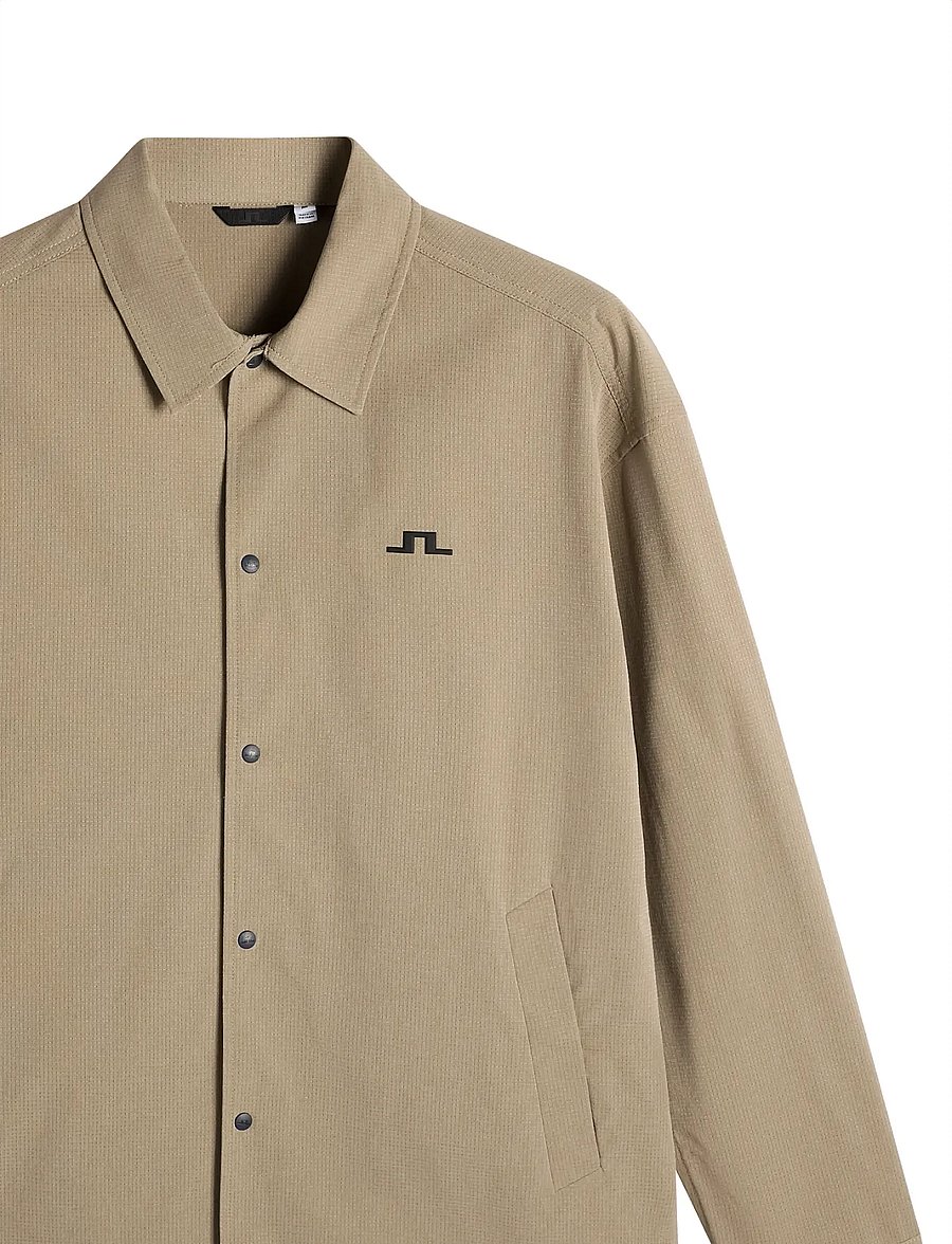 J. Lindeberg - Dex Coach Overshirt - rõivad - brindle - 5