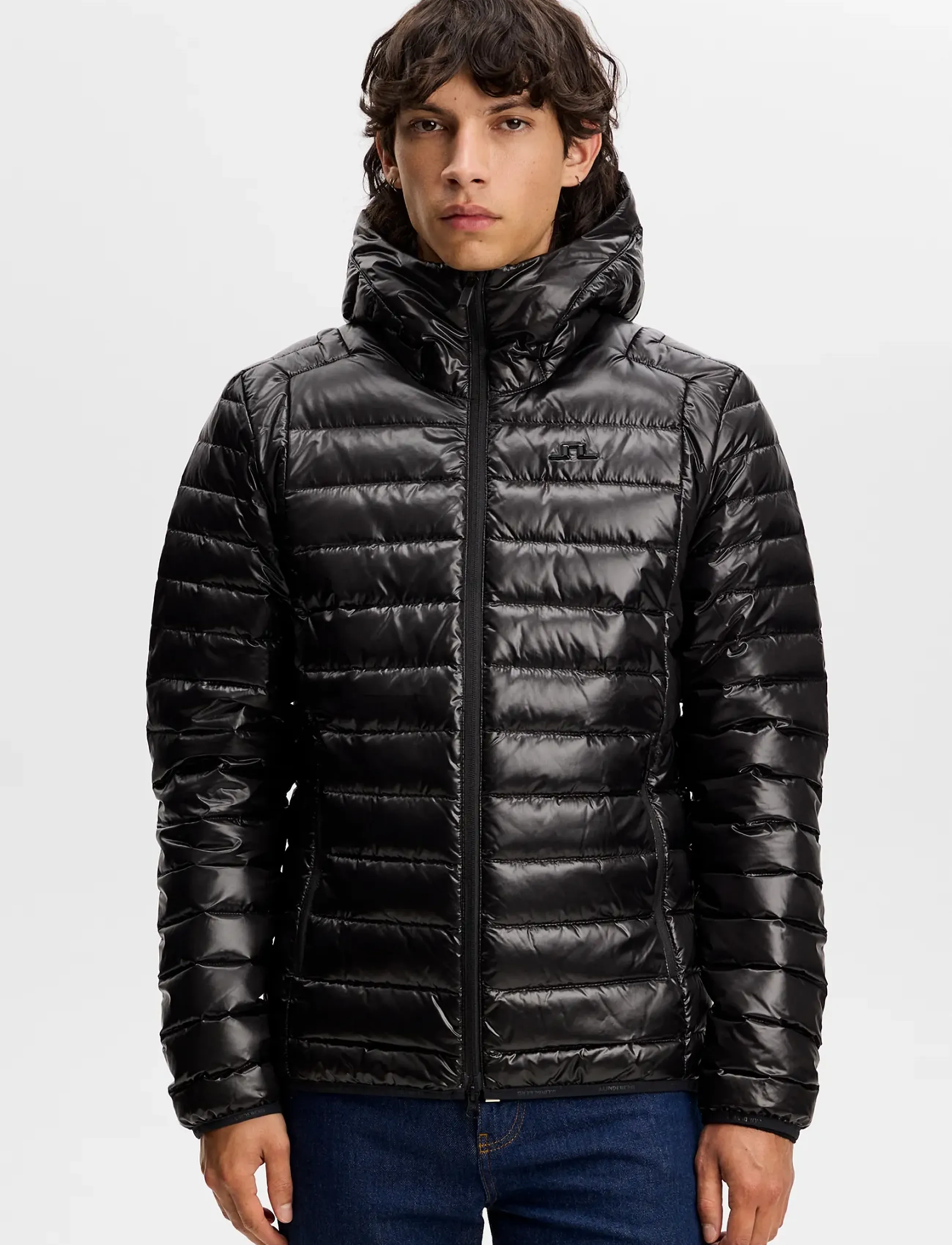 J. Lindeberg Oden Light Down Hood - Jackor - BLACK / black