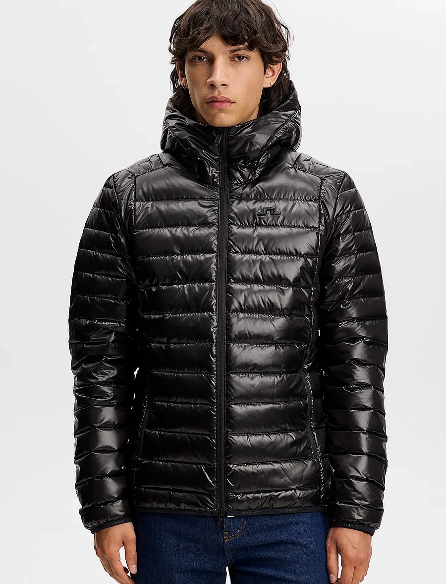 J. Lindeberg - Oden Light Down Hood - dunjackor - black - 0