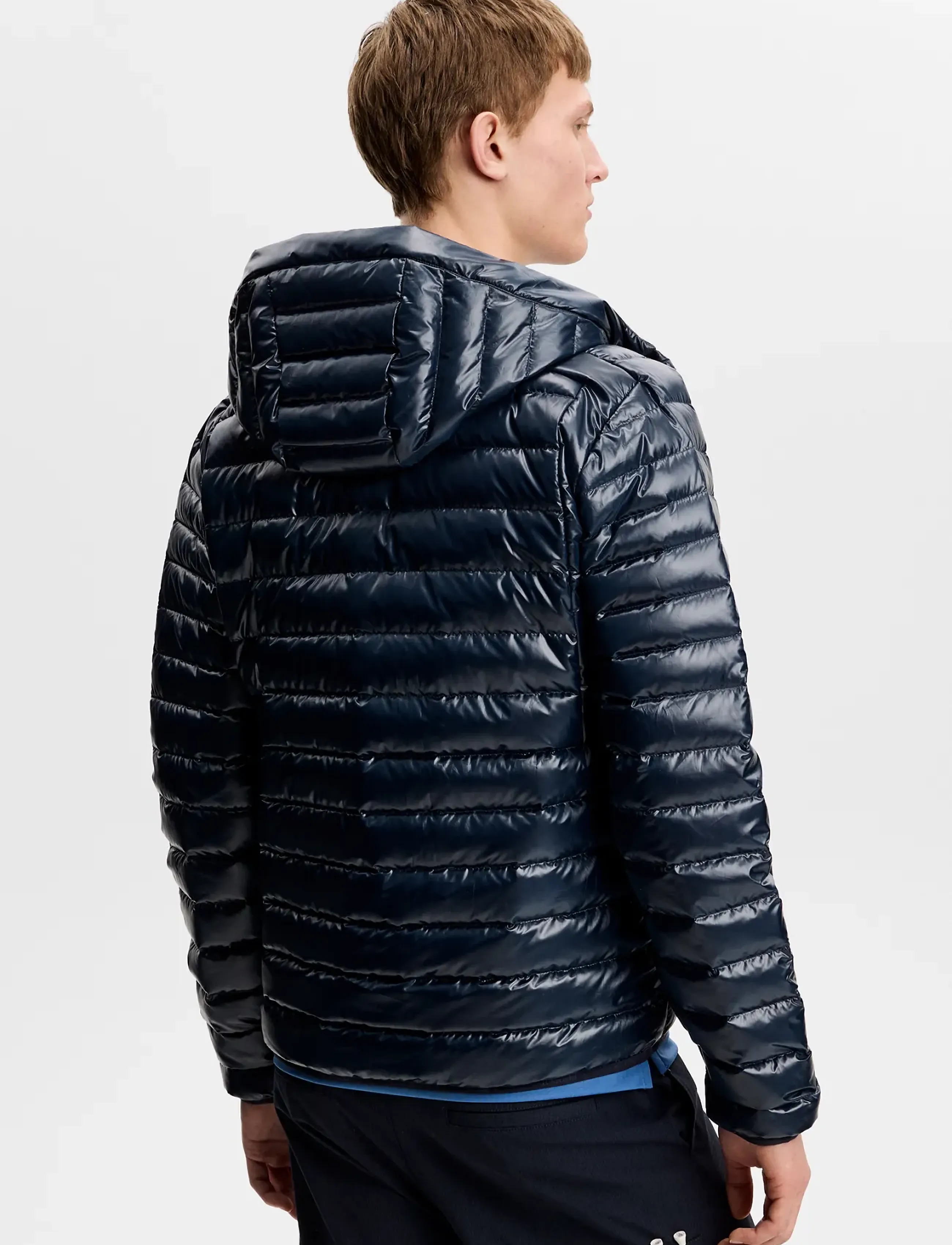J. Lindeberg - Oden Light Down Hood - dunjackor - jl navy - 2
