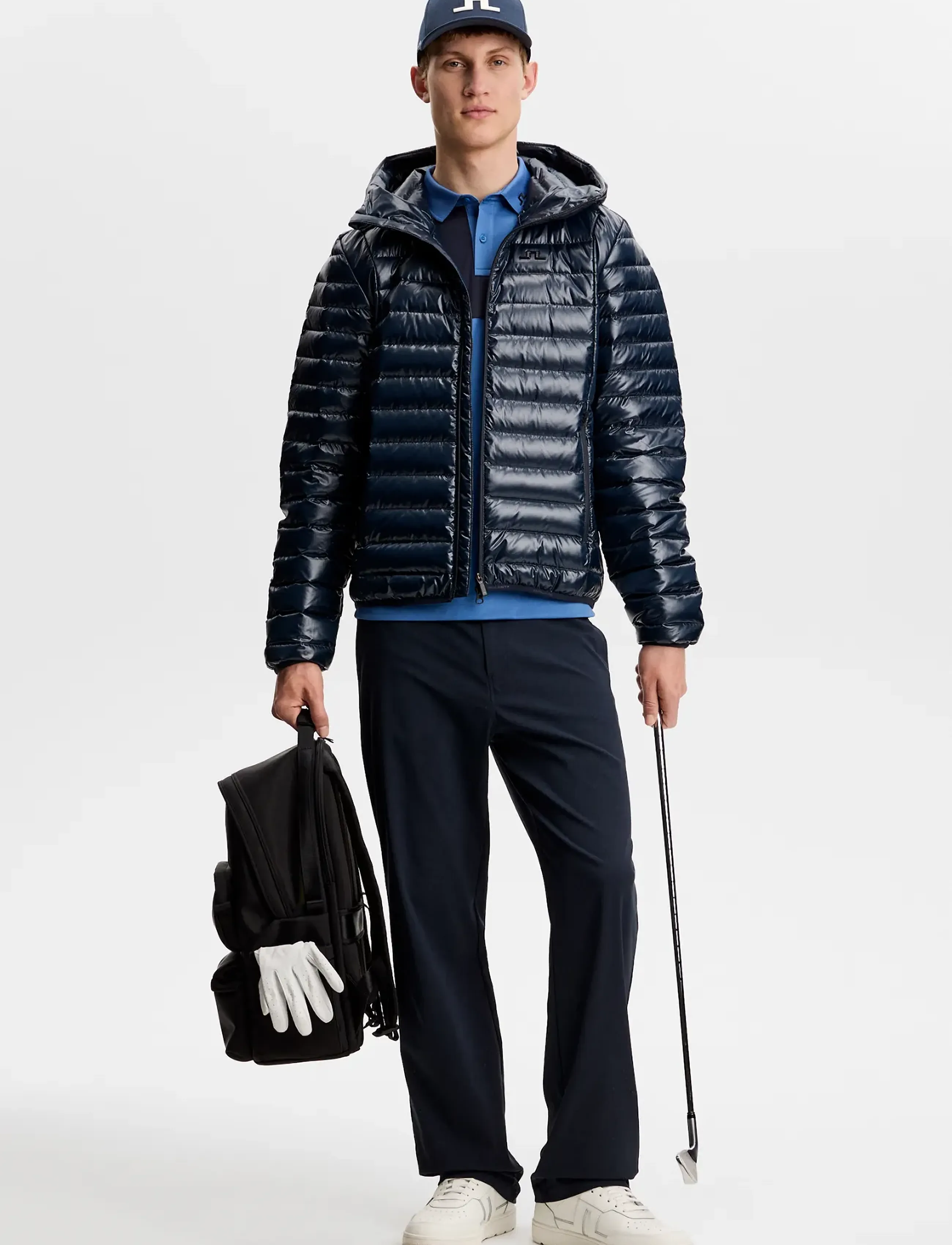 J. Lindeberg - Oden Light Down Hood - dunjackor - jl navy - 3