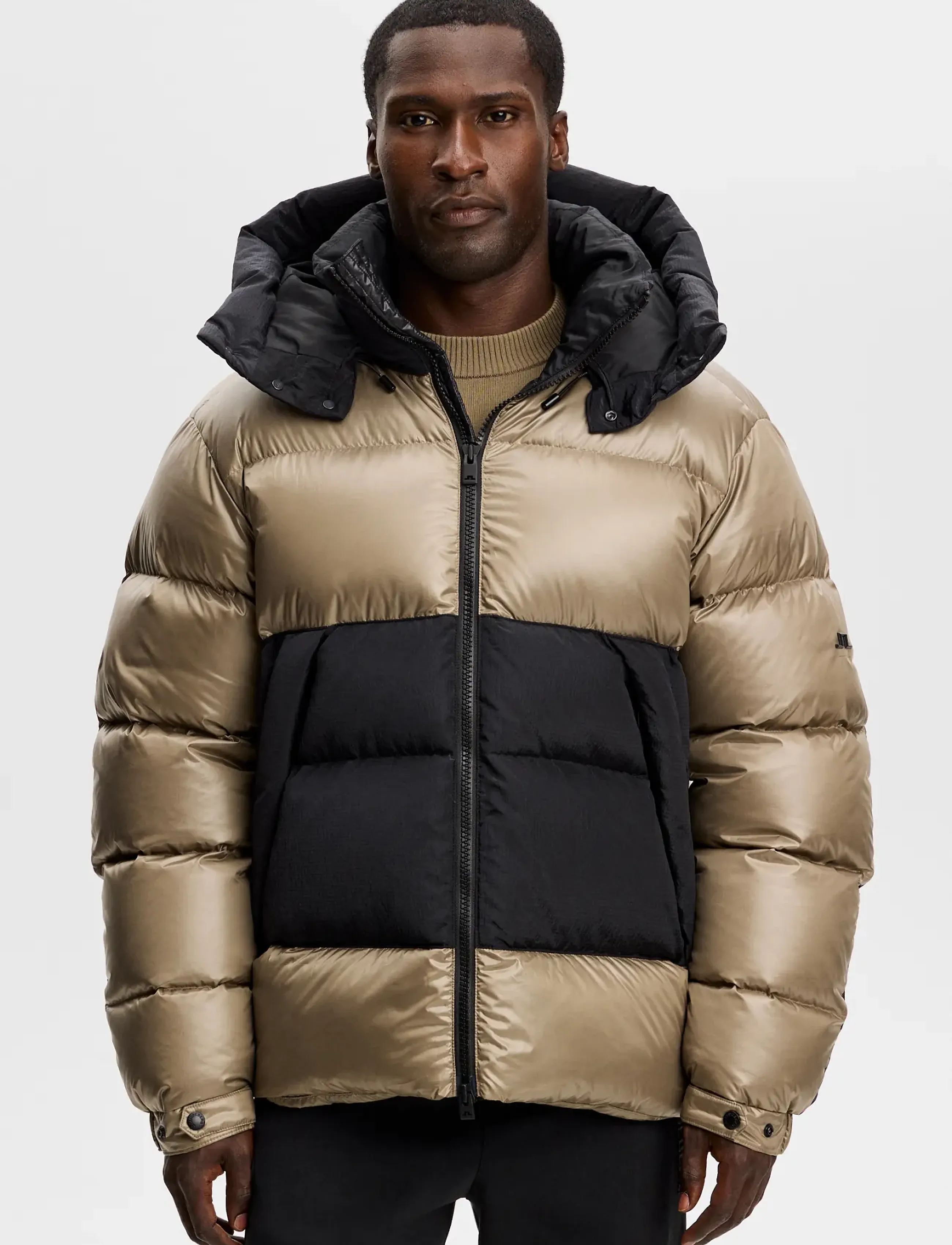 J. Lindeberg Creek Block Down Jacket - Herbstgarderobe - BLACK / black