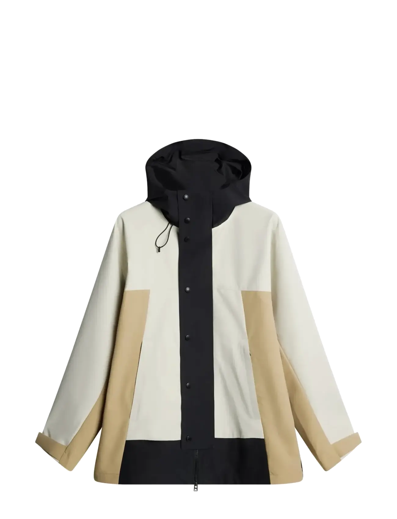 Fabio color block jkt - BLACK