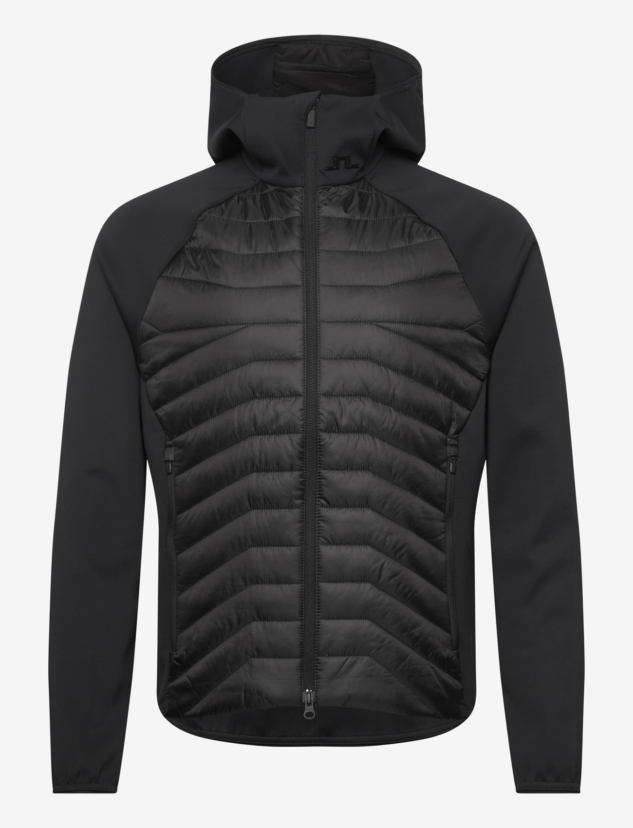 J. Lindeberg - Heyden Quilt Hybrid Hood - quiltede - black - 1