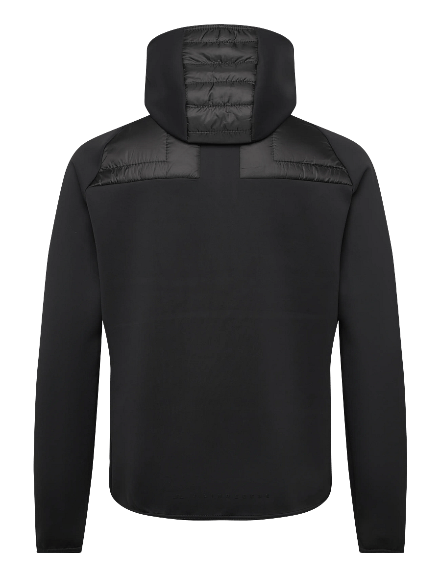 J. Lindeberg - Heyden Quilt Hybrid Hood - quiltede - black - 2