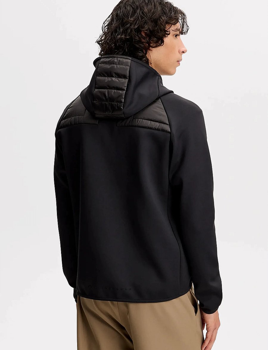 J. Lindeberg - Heyden Quilt Hybrid Hood - quiltede - black - 3