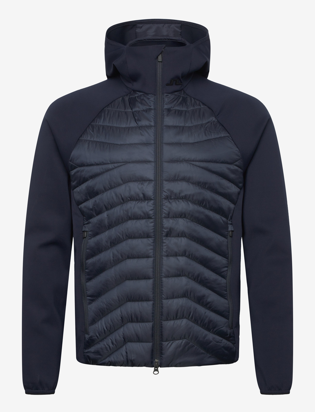 J. Lindeberg - Heyden Quilt Hybrid Hood - quiltade jackor - jl navy - 0