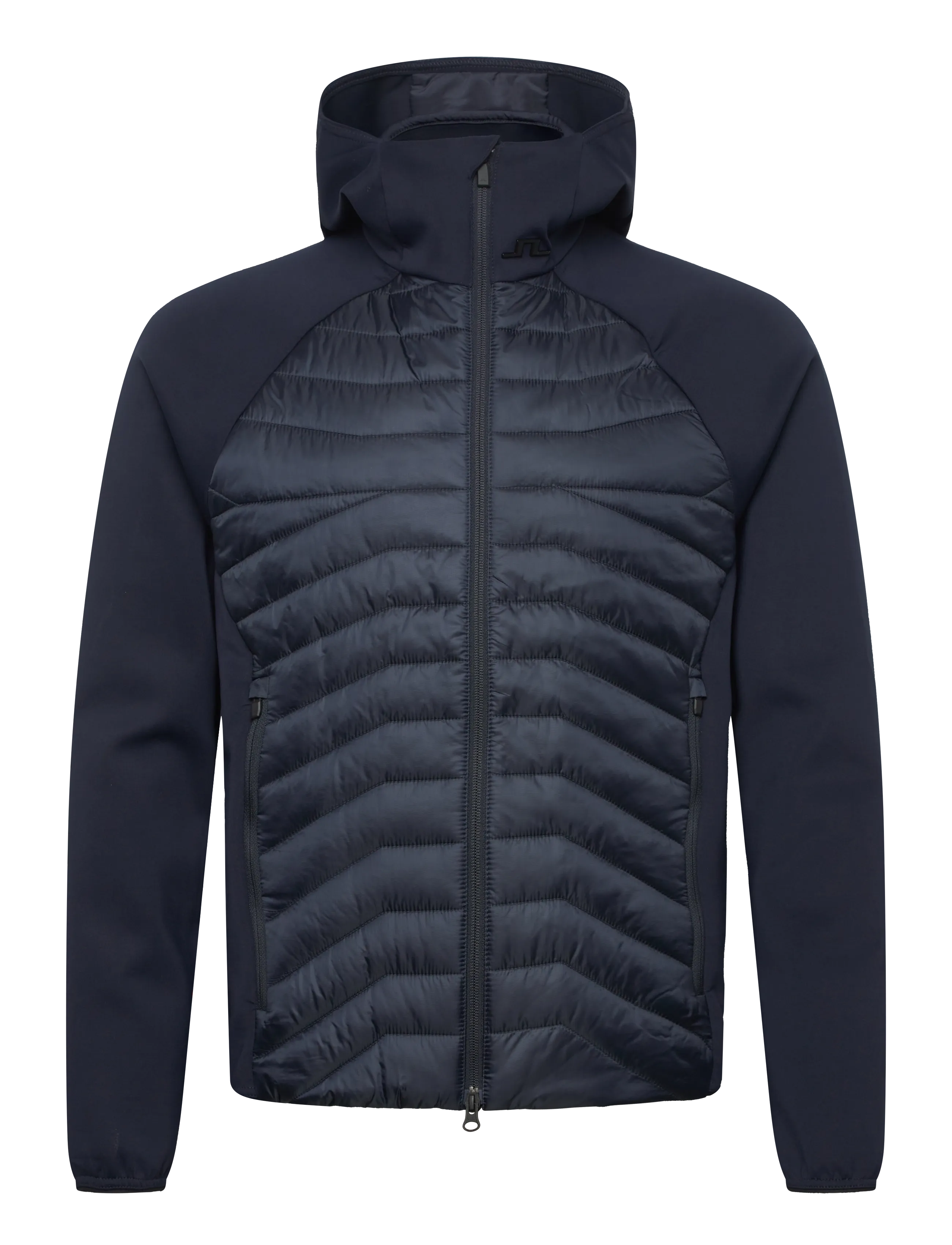 J. Lindeberg - Heyden Quilt Hybrid Hood - quiltede - jl navy - 1
