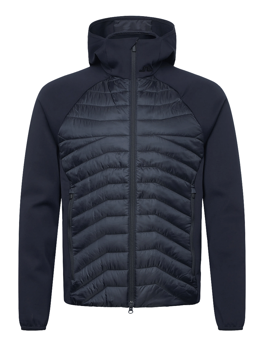 J. Lindeberg - Heyden Quilt Hybrid Hood - quiltede - jl navy - 1