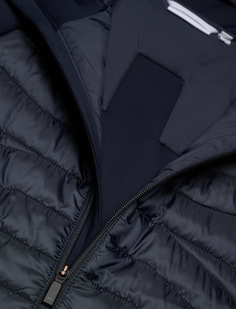 J. Lindeberg - Heyden Quilt Hybrid Hood - quiltade jackor - jl navy - 2