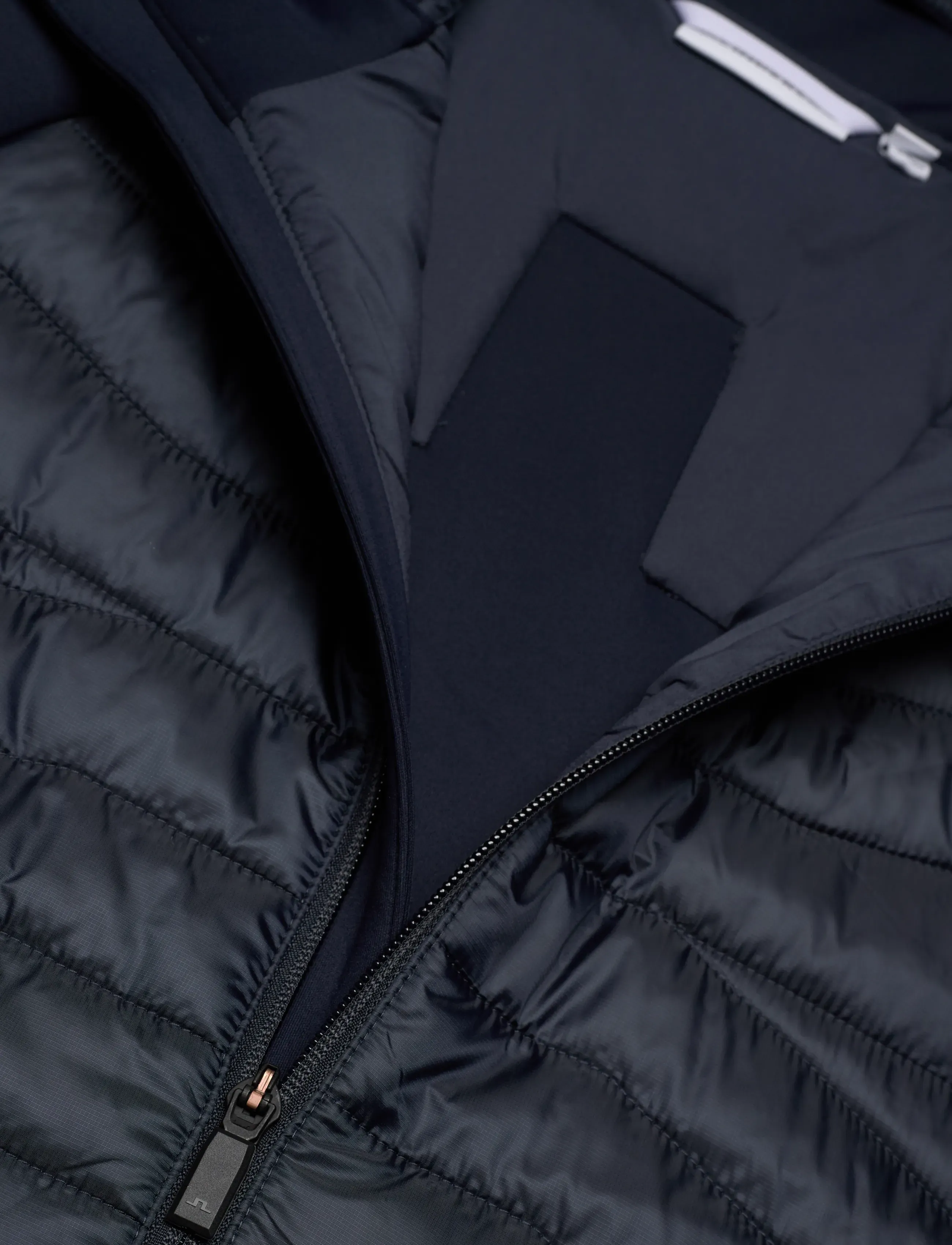 J. Lindeberg - Heyden Quilt Hybrid Hood - quiltede - jl navy - 5