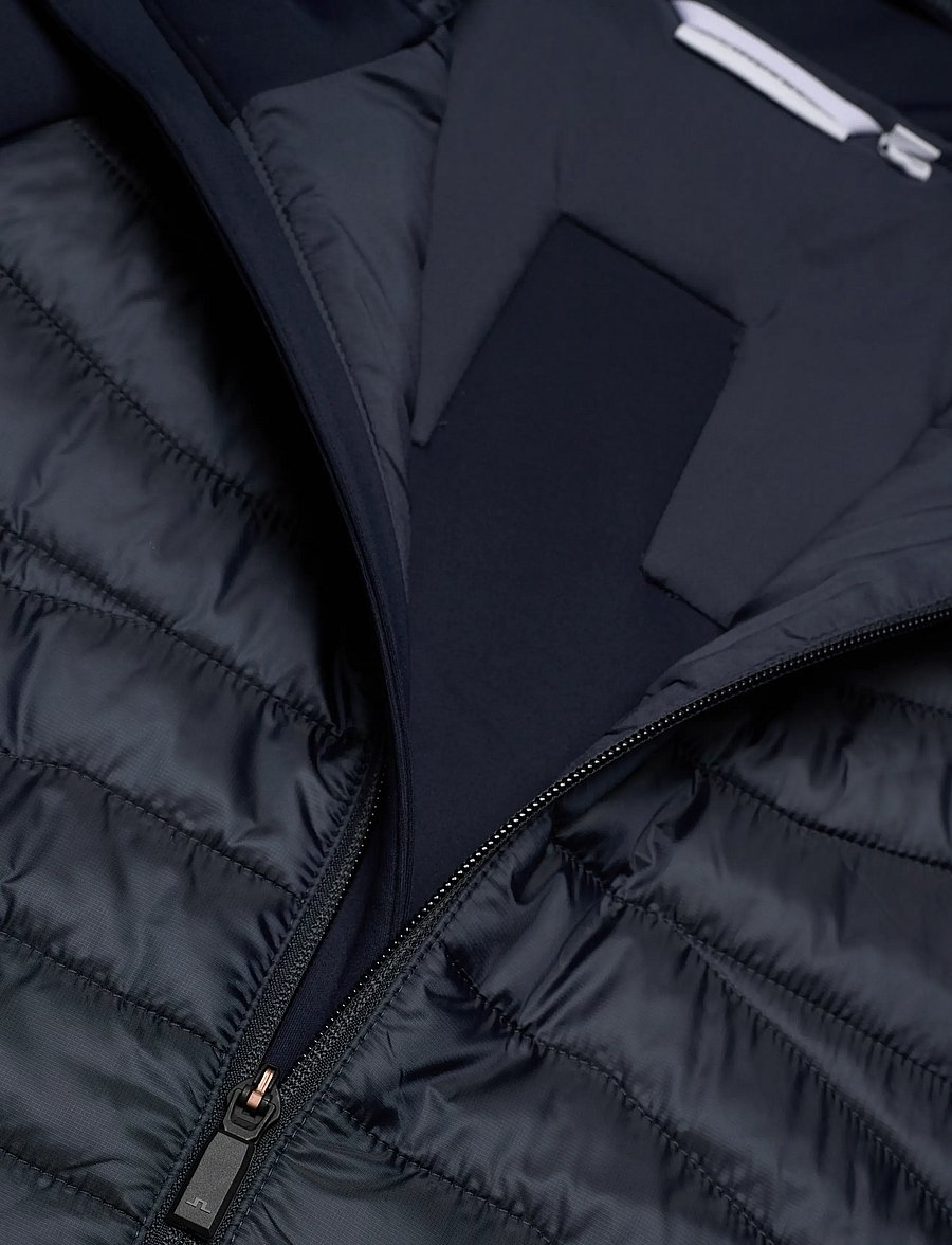 J. Lindeberg - Heyden Quilt Hybrid Hood - quiltede - jl navy - 5