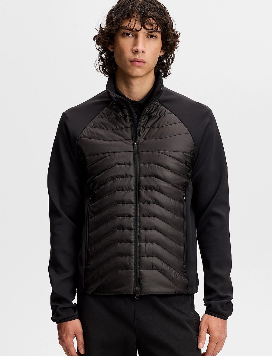 J. Lindeberg - Heyden Quilt Hybrid Jacket - hybrid-jacken - black - 0