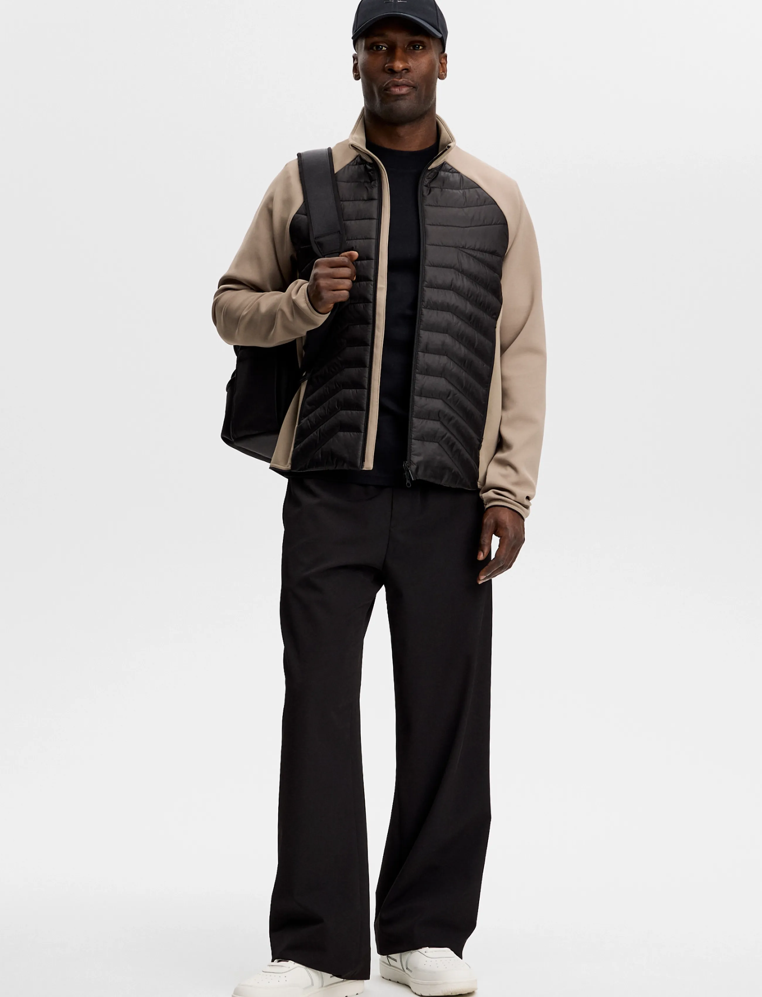 J. Lindeberg - Heyden Quilt Hybrid Jacket - hybridjackor - brindle - 3