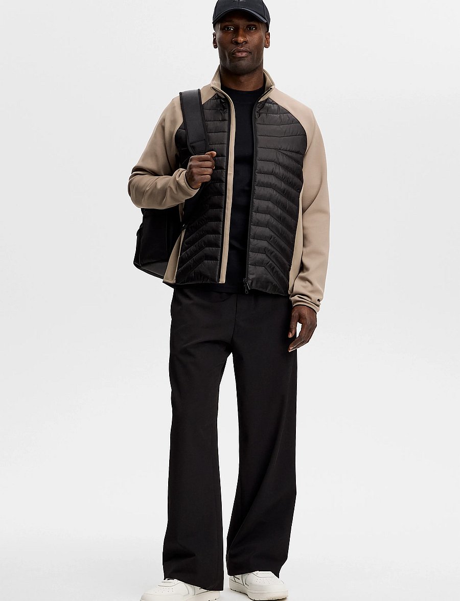 J. Lindeberg - Heyden Quilt Hybrid Jacket - hybridjackor - brindle - 3