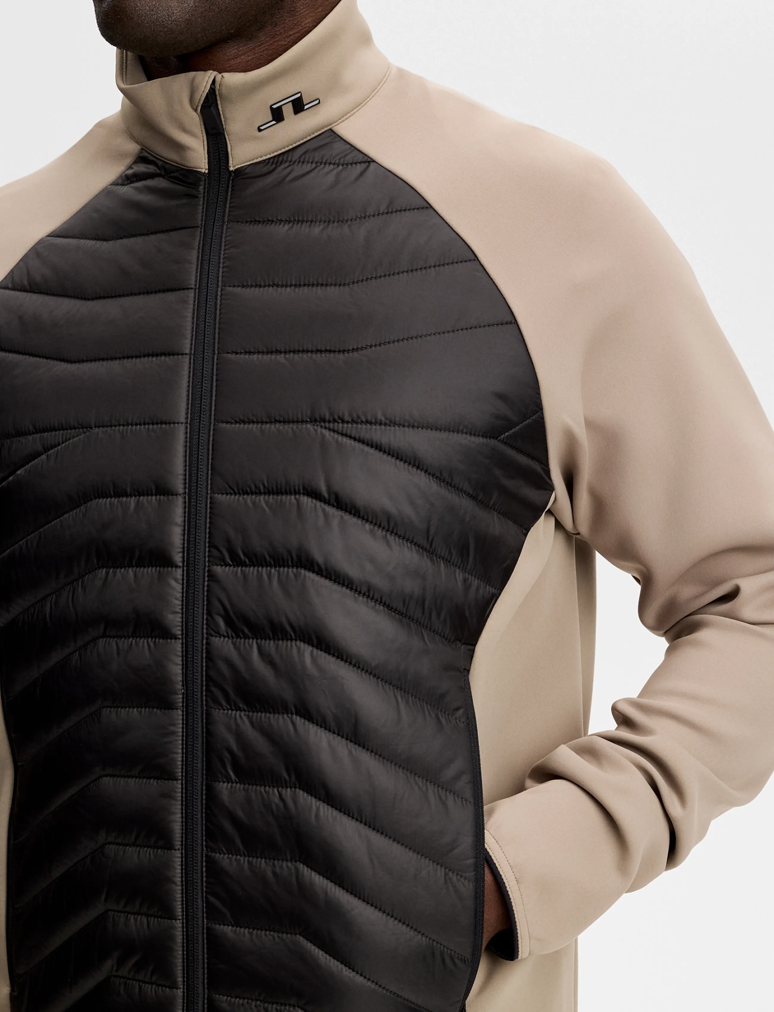 J. Lindeberg - Heyden Quilt Hybrid Jacket - hybridjackor - brindle - 4