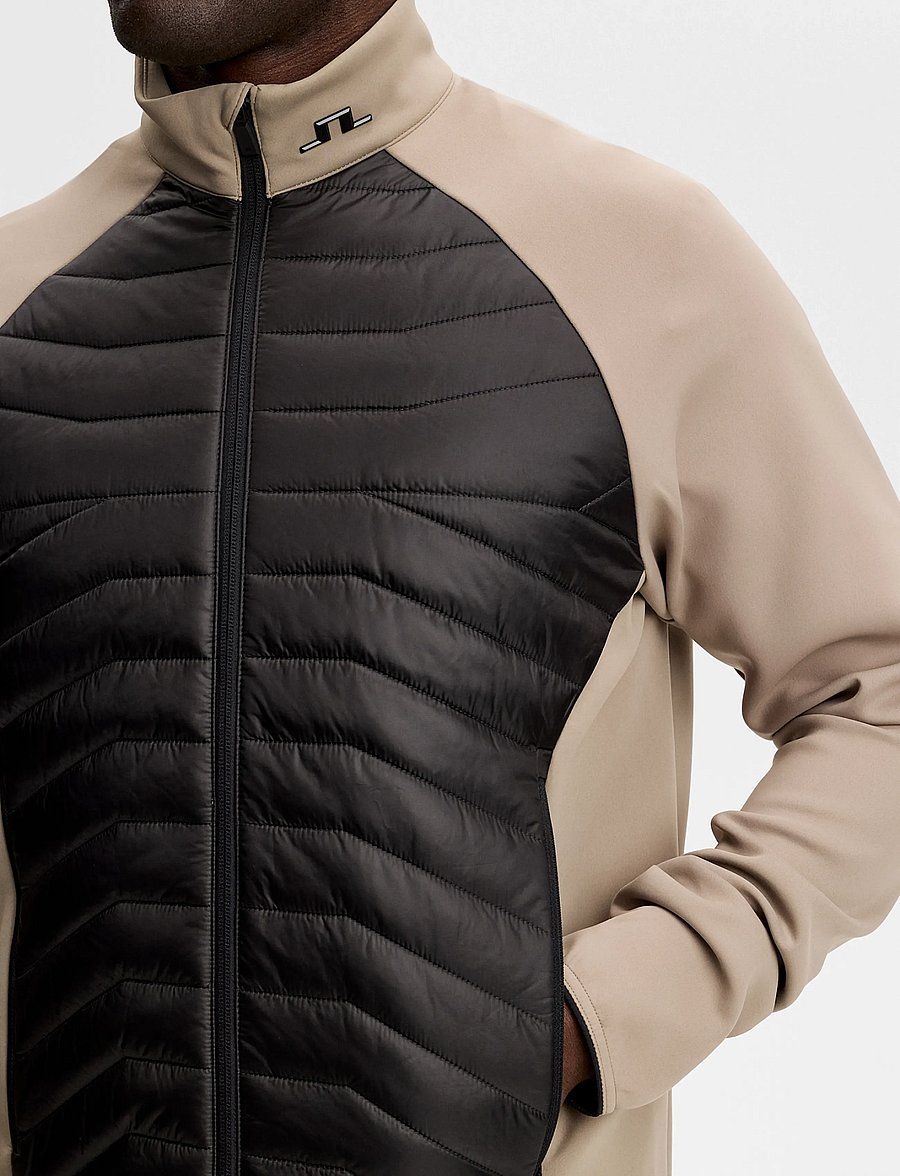 J. Lindeberg - Heyden Quilt Hybrid Jacket - hybridjackor - brindle - 4