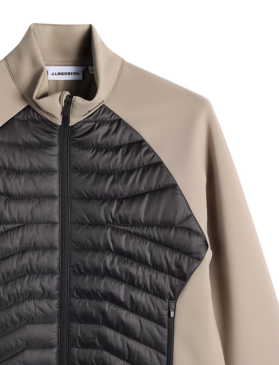 J. Lindeberg - Heyden Quilt Hybrid Jacket - hybridjackor - brindle - 5
