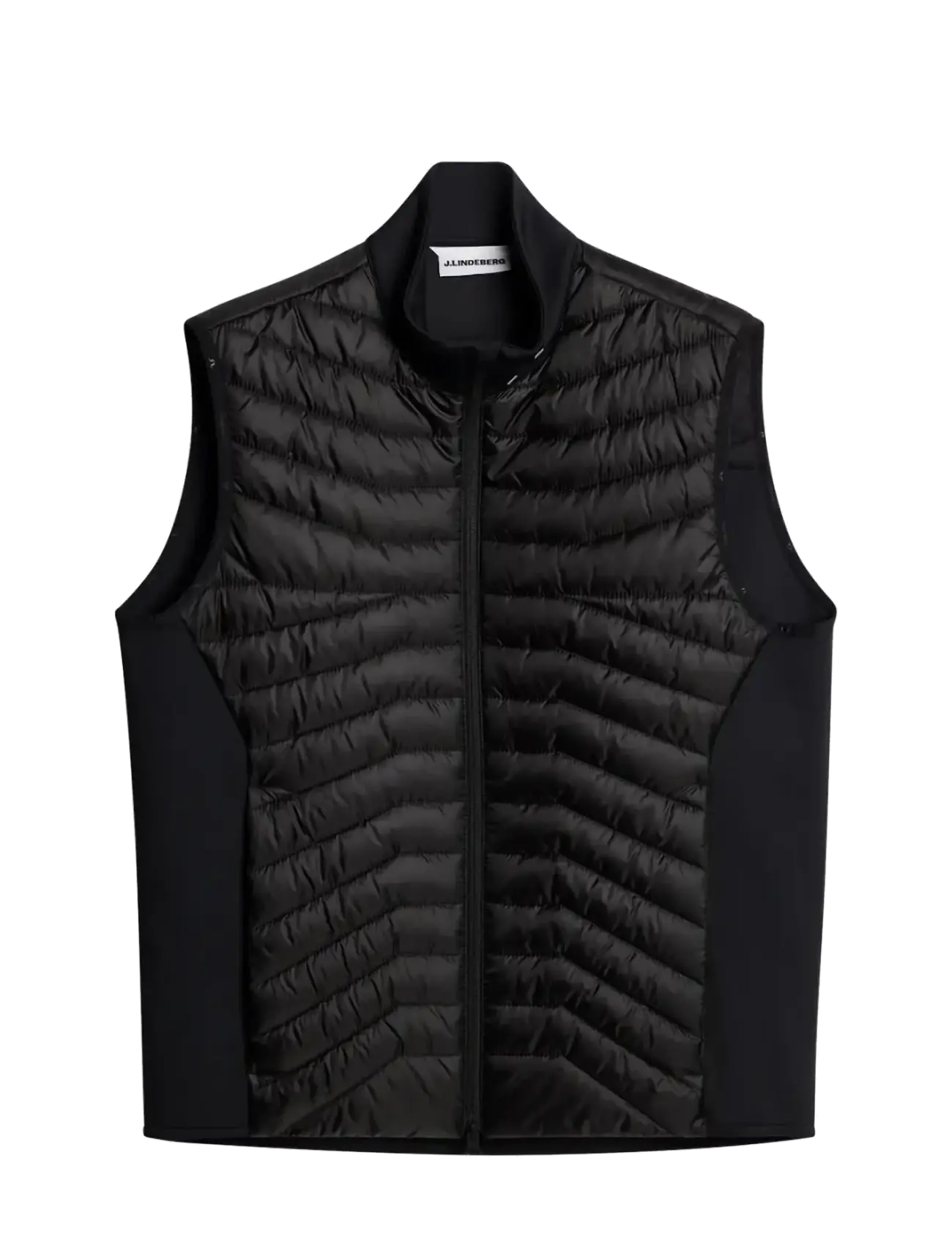 J. Lindeberg - Heyden Quilt Hybrid Vest - vestes - black - 1