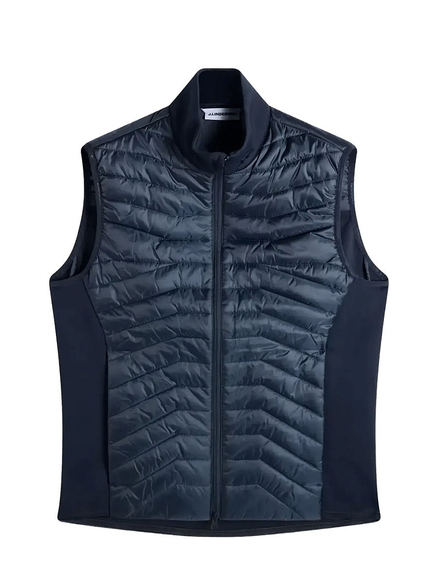 J. Lindeberg - Heyden Quilt Hybrid Vest - outdoor - jl navy - 1