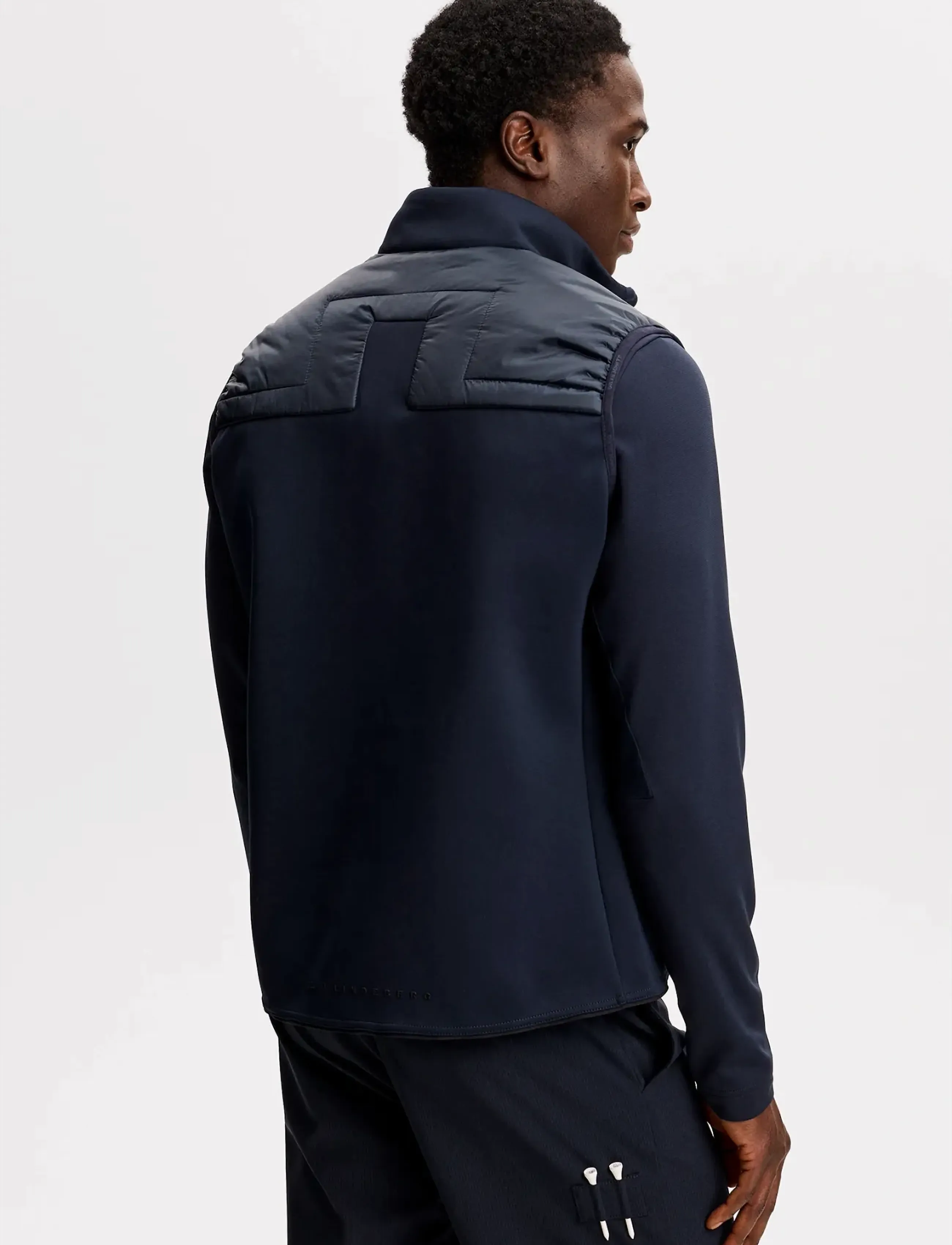 J. Lindeberg - Heyden Quilt Hybrid Vest - outdoor - jl navy - 3