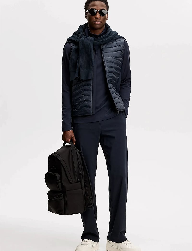 J. Lindeberg - Heyden Quilt Hybrid Vest - outdoor - jl navy - 4