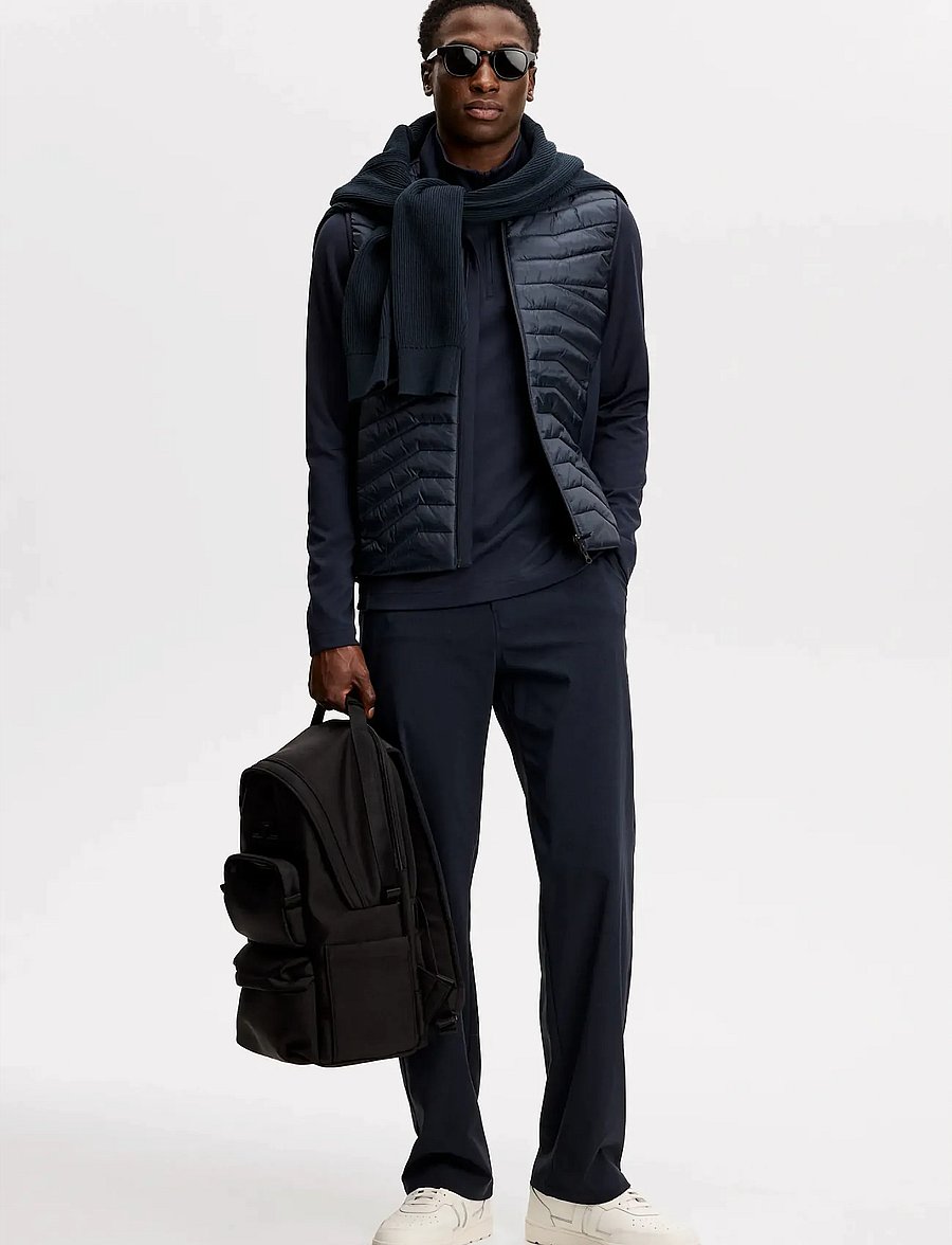 J. Lindeberg - Heyden Quilt Hybrid Vest - outdoor - jl navy - 4