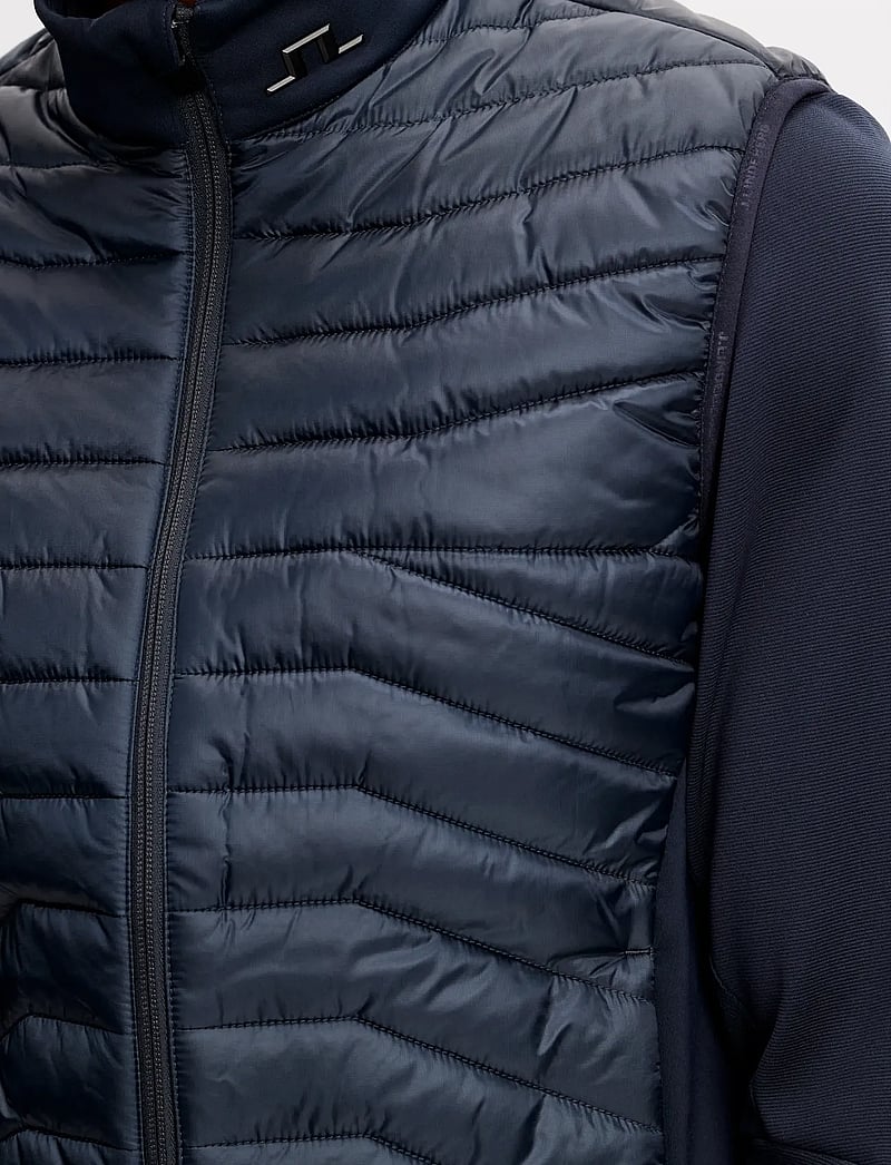 J. Lindeberg - Heyden Quilt Hybrid Vest - outdoor - jl navy - 5