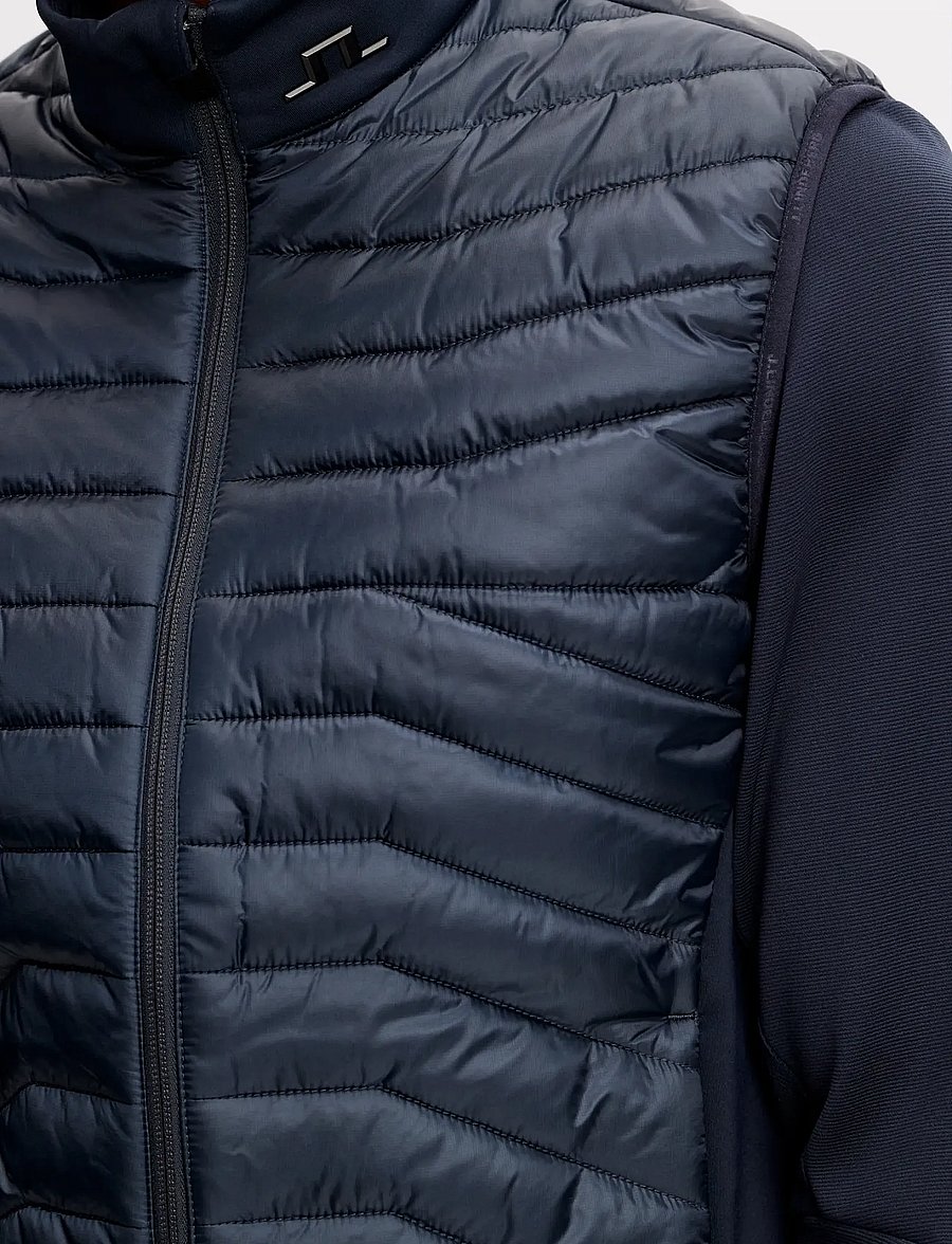 J. Lindeberg - Heyden Quilt Hybrid Vest - outdoor - jl navy - 5