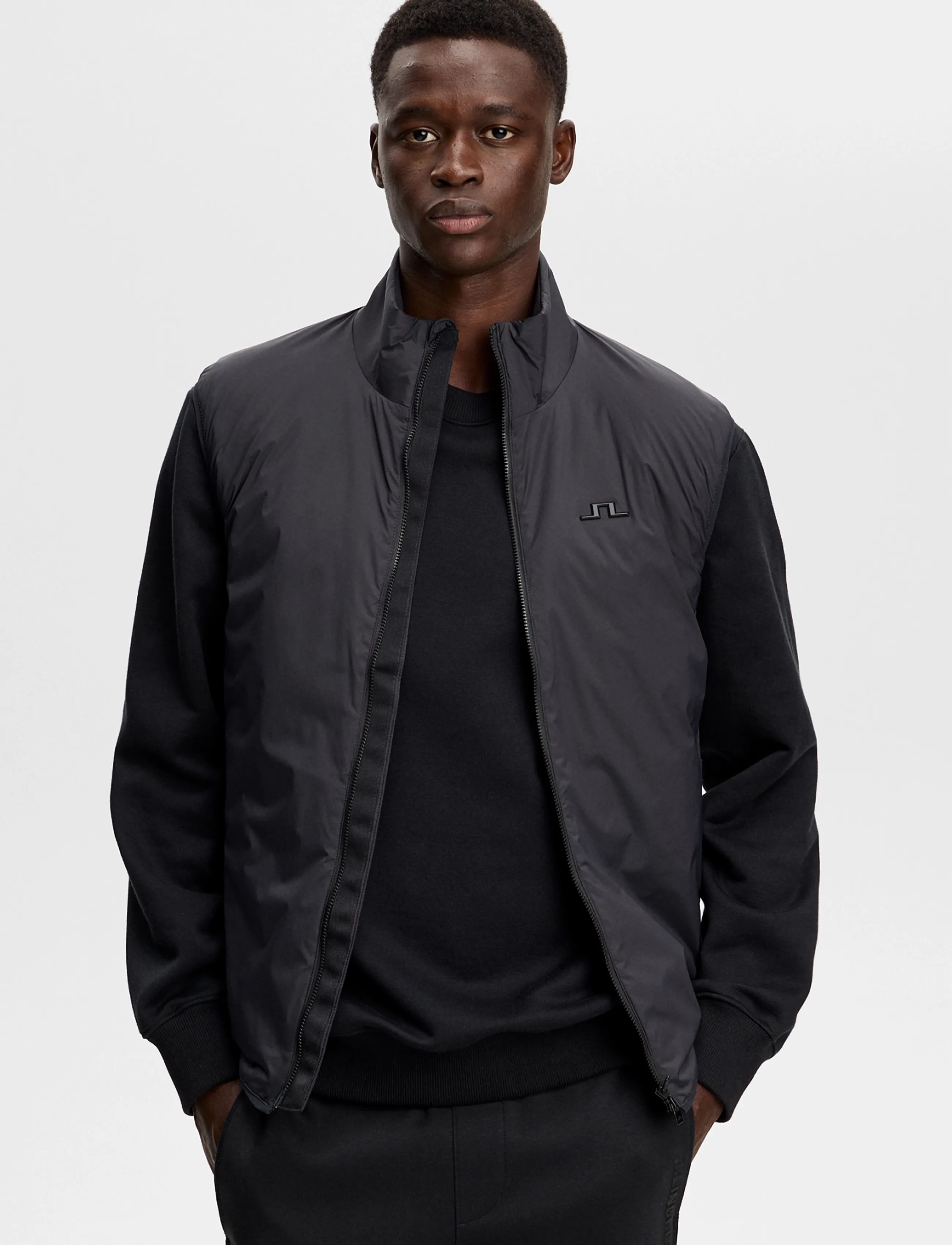 J. Lindeberg Clinton Padded Vest - Riided - BLACK / black