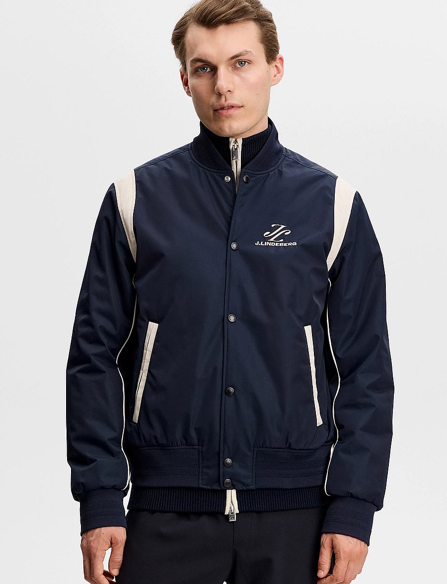 J. Lindeberg - Montana Padded Jacket - daunenjacken - jl navy - 0