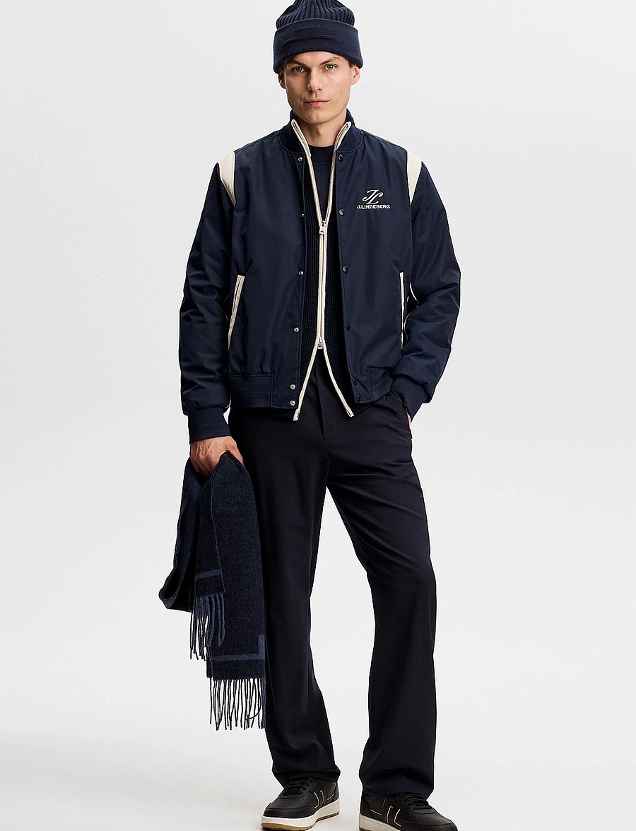 J. Lindeberg - Montana Padded Jacket - daunenjacken - jl navy - 4