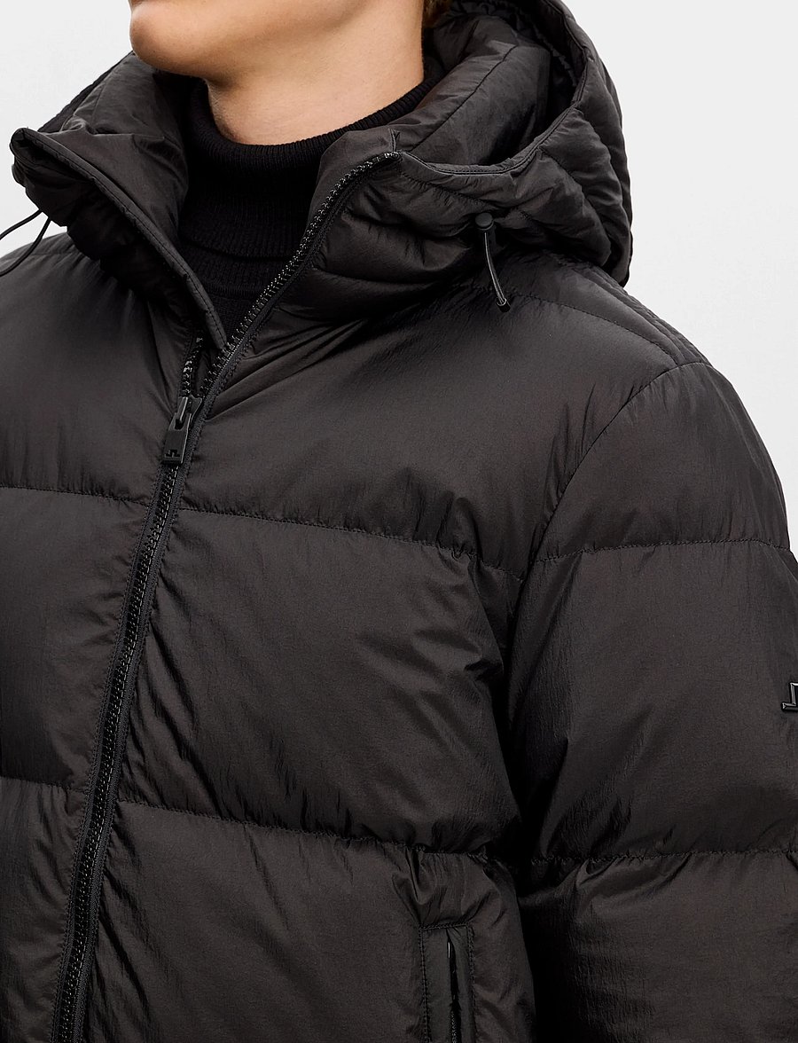 J. Lindeberg - Daryl Crinkle Down Jacket - down jackets - black - 4