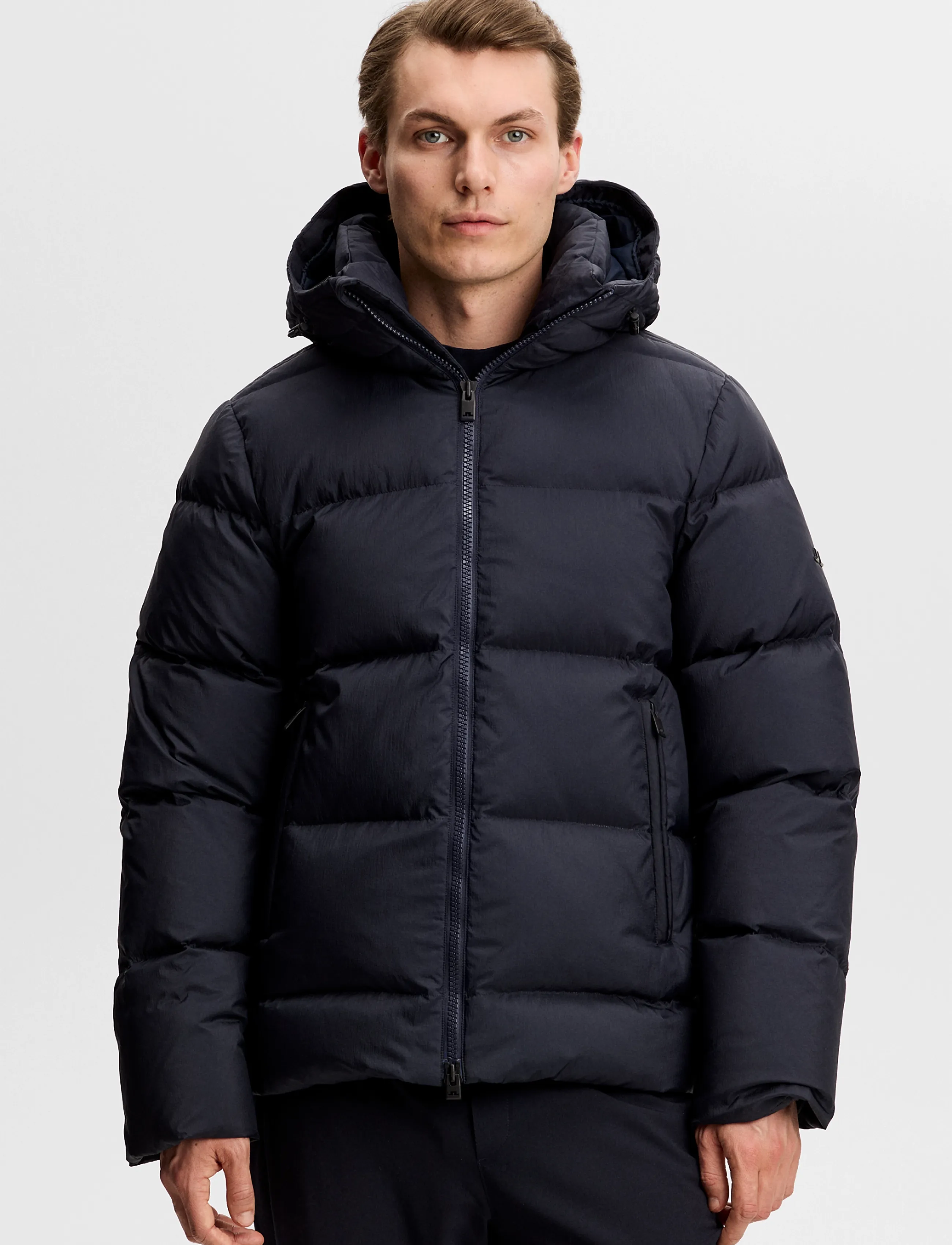 J. Lindeberg - Daryl Crinkle Down Jacket - down jackets - jl navy - 0