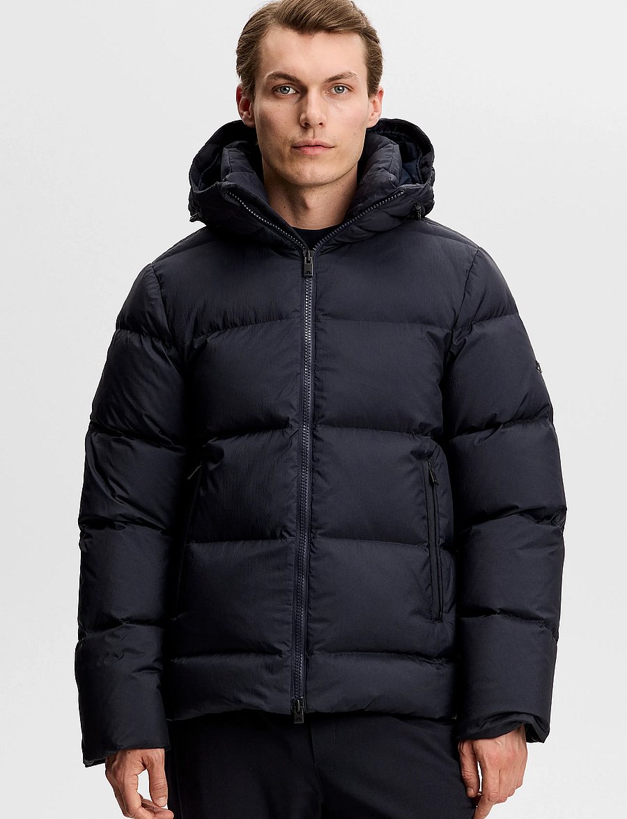 J. Lindeberg - Daryl Crinkle Down Jacket - down jackets - jl navy - 0