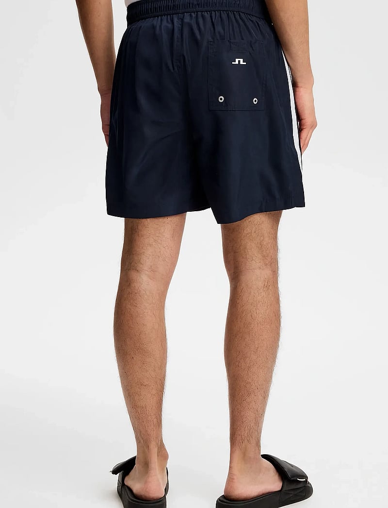 J. Lindeberg - Delta Stripe Swim Shorts - badebukser - jl navy - 2