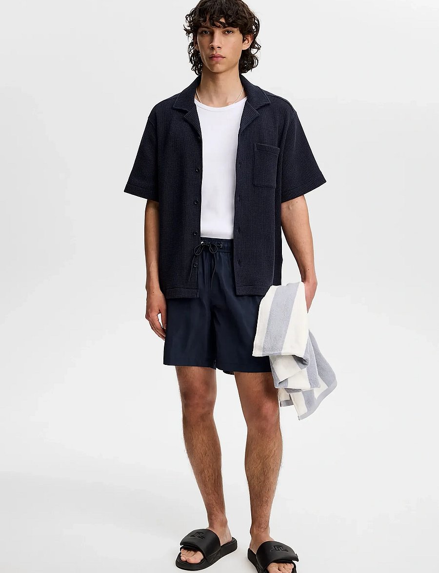 J. Lindeberg - Delta Stripe Swim Shorts - badehosen - jl navy - 3