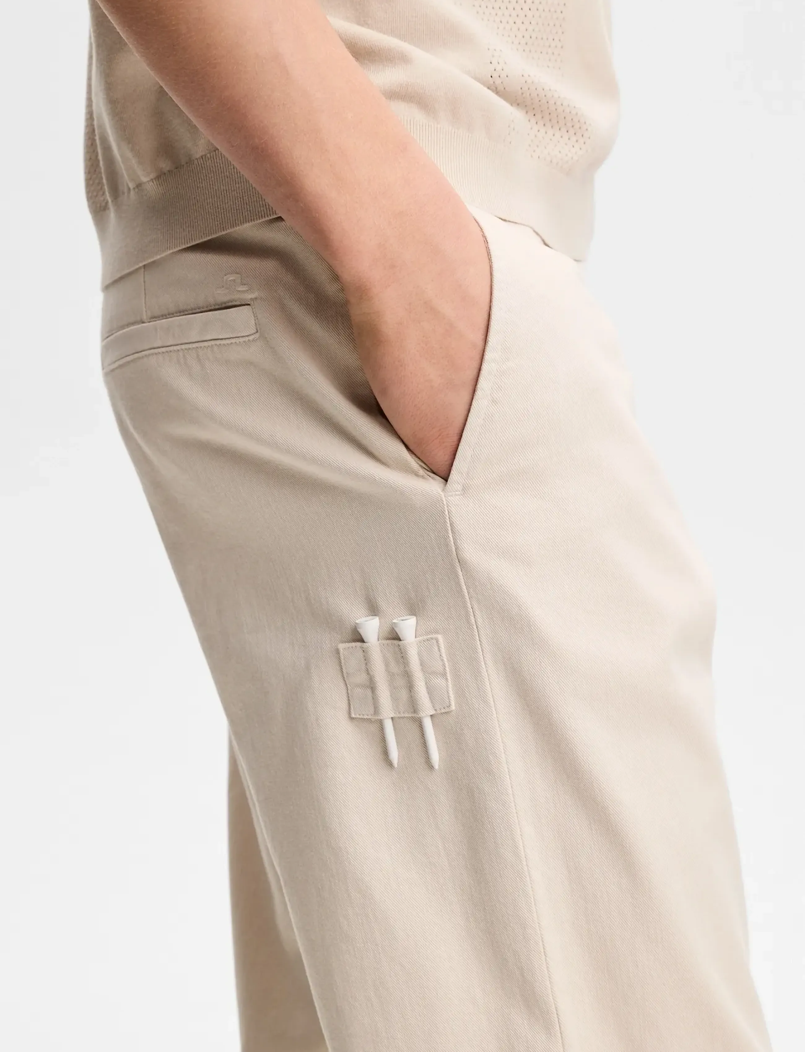 J. Lindeberg - Devyn Straight Cotton Pants - casual - moonbeam - 5
