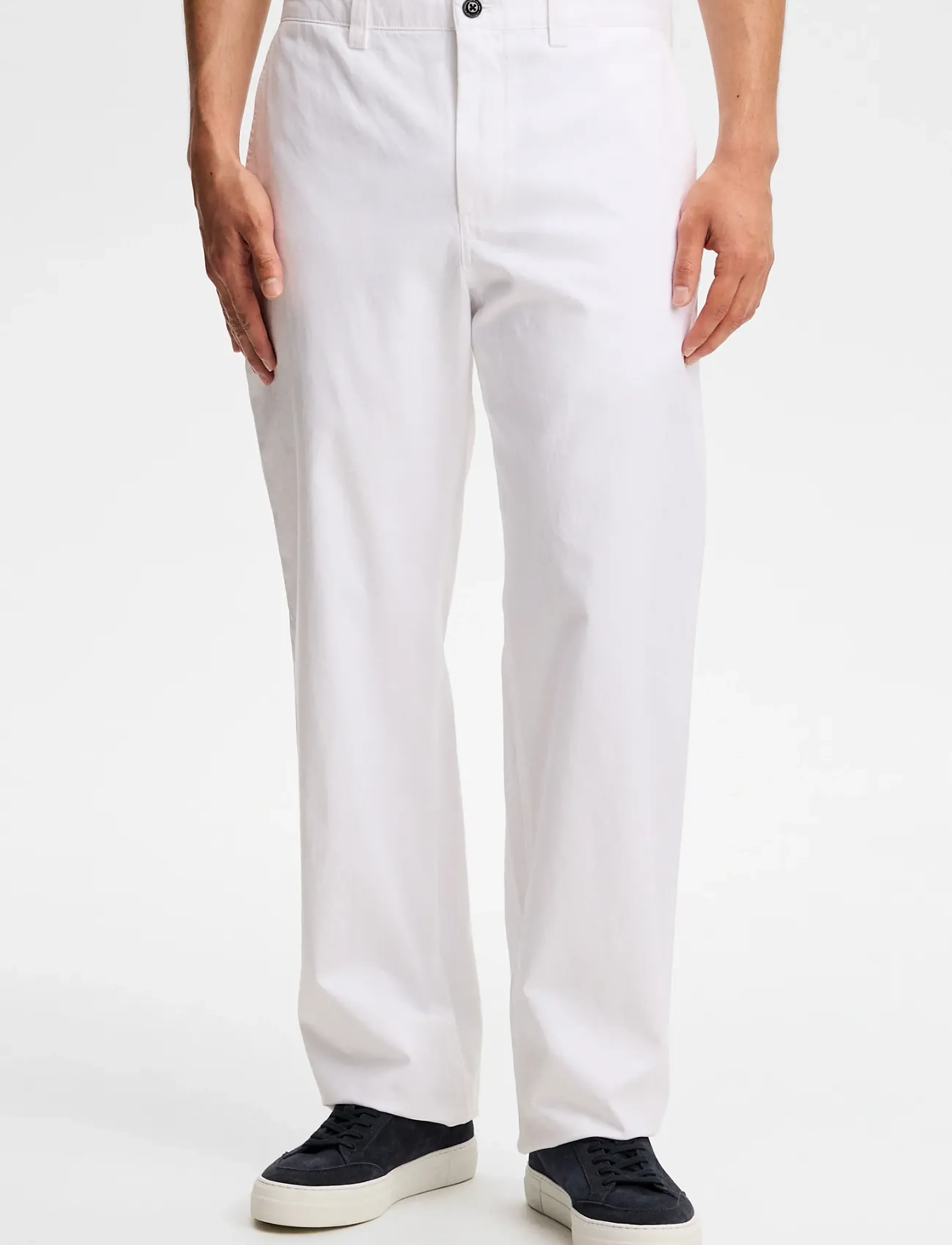J. Lindeberg Devyn Cotton Twill Pants, 30 x 32, White, Sport Pants > Sport Golf Pants, Herre