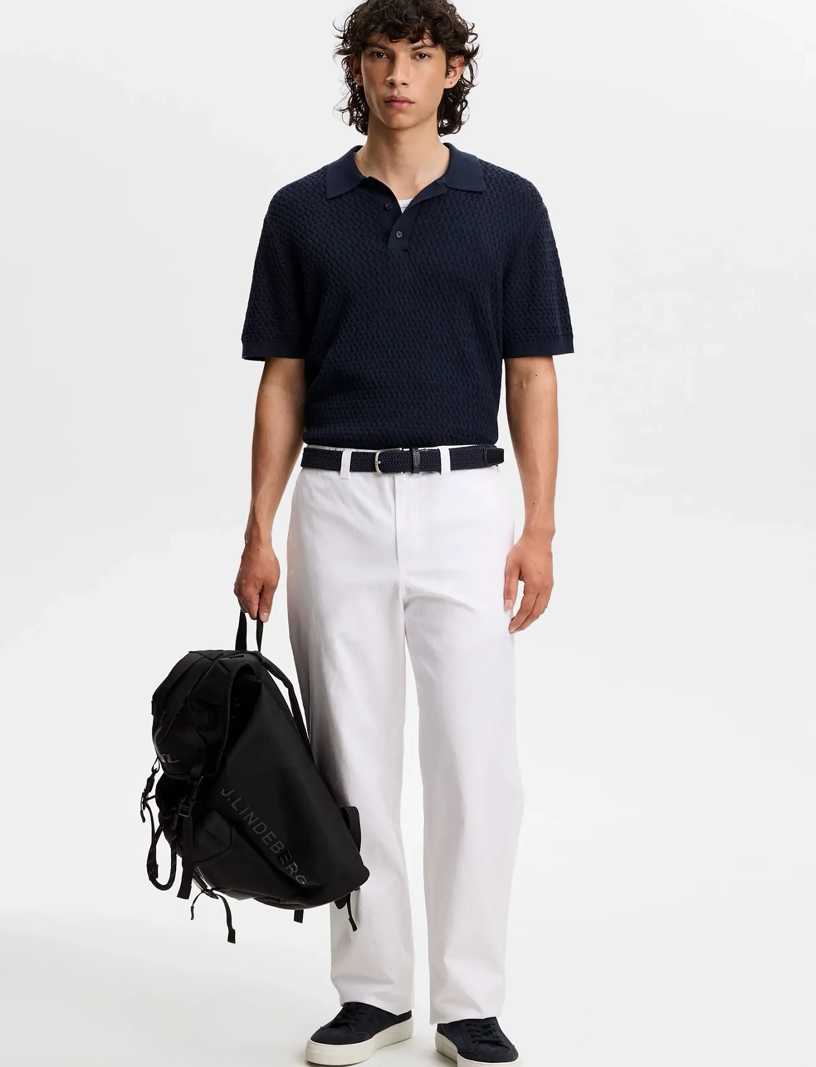 J. Lindeberg - Devyn Cotton Twill Pants - golfipüksid - white - 3