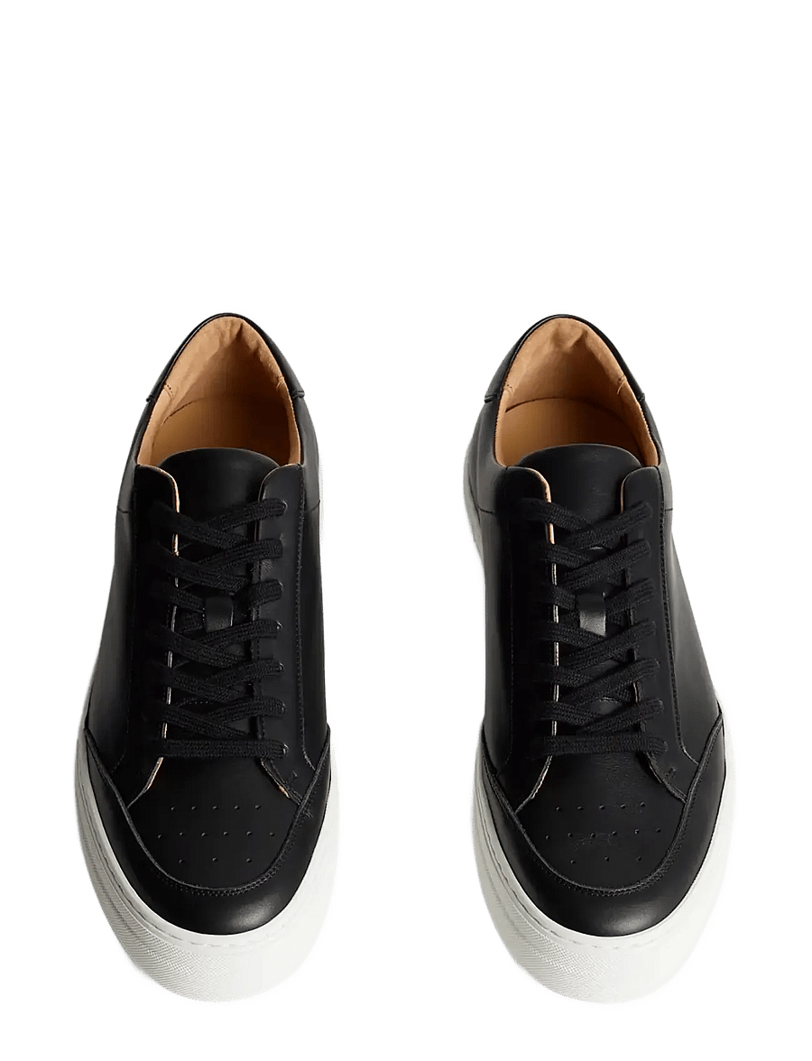 J. Lindeberg - Art Signature Leather Sneaker - tennised - black - 2