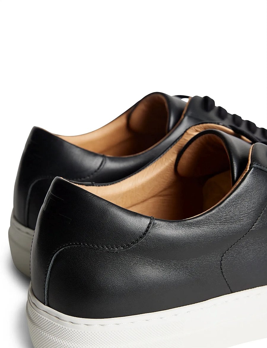 J. Lindeberg - Art Signature Leather Sneaker - tennised - black - 4