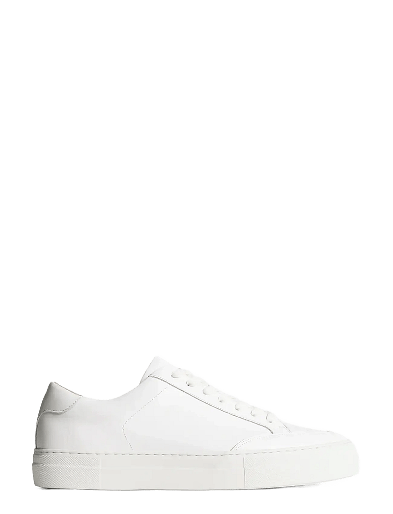 J. Lindeberg - Art Signature Leather Sneaker - låga sneakers - white - 0