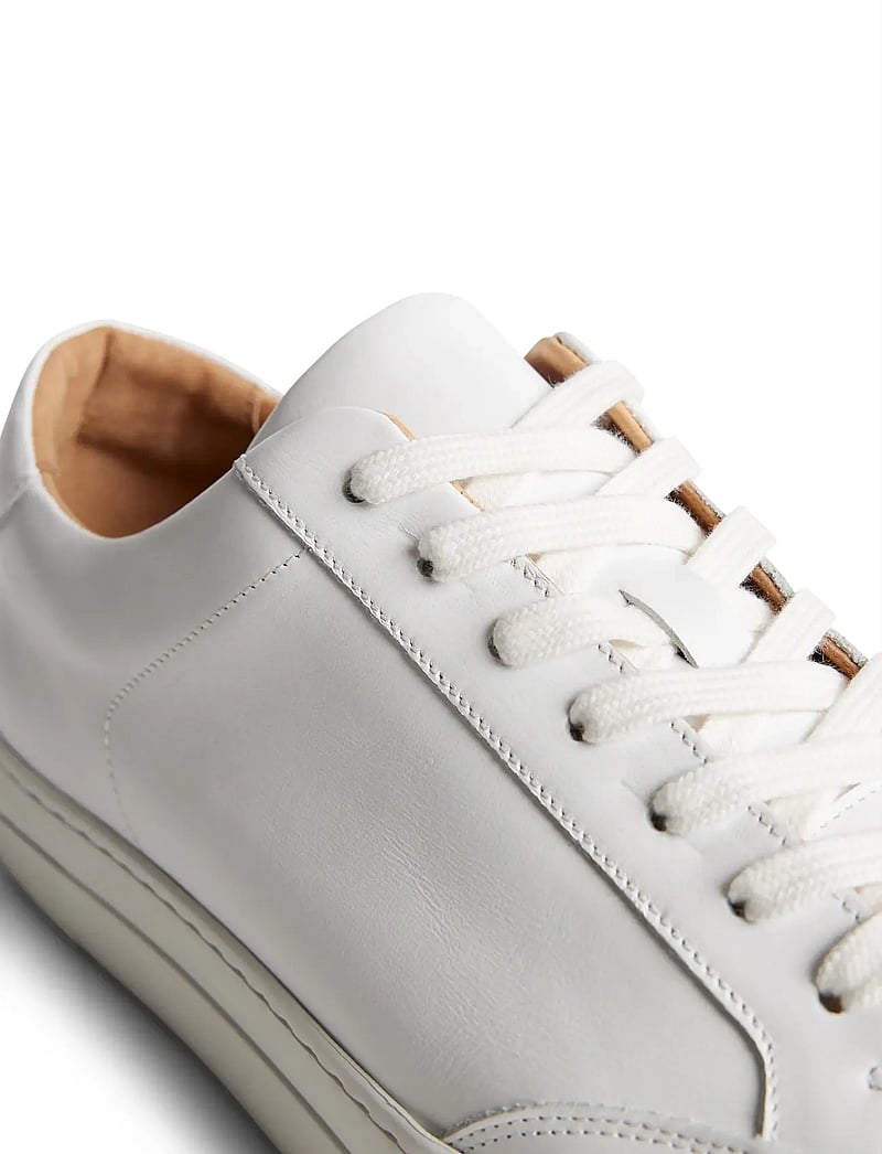J. Lindeberg - Art Signature Leather Sneaker - låga sneakers - white - 4