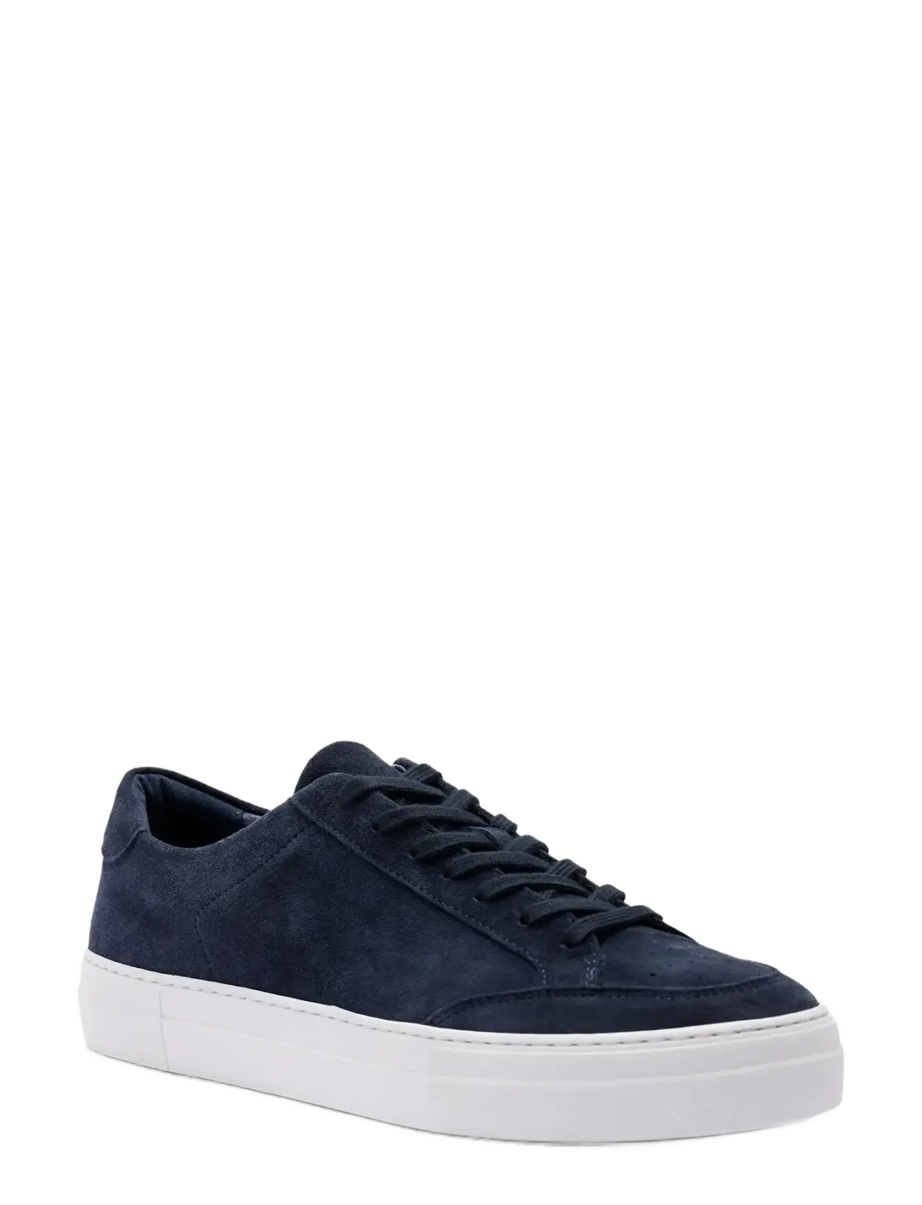 J. Lindeberg Art Signature Suede Sneaker, 40, Navy, Sneakers > Sneakers Med Lav Top, Herre