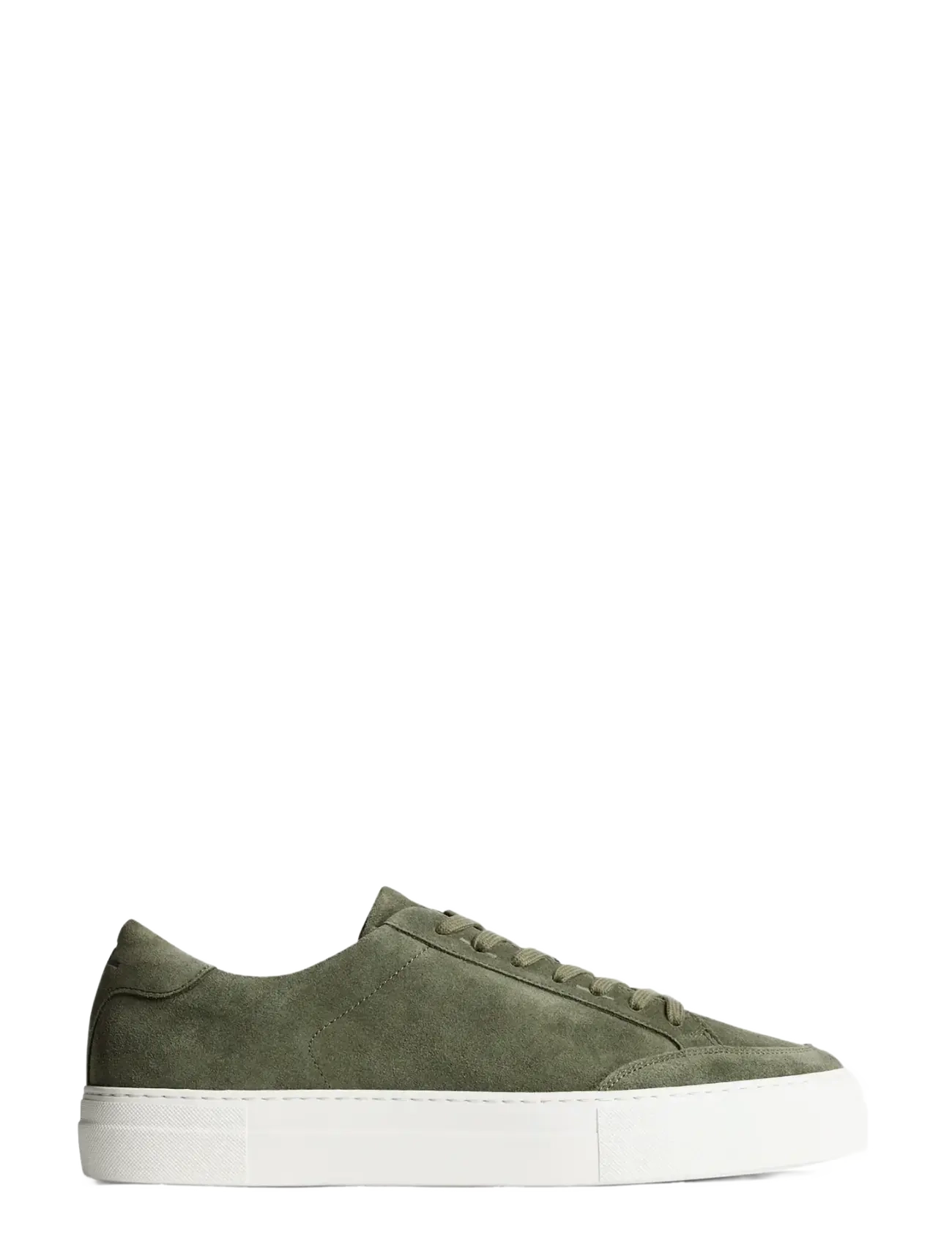 J. Lindeberg Art Signature Suede Sneaker, 40, Khaki green, Sneakers > Sneakers Med Lav Top, Herre